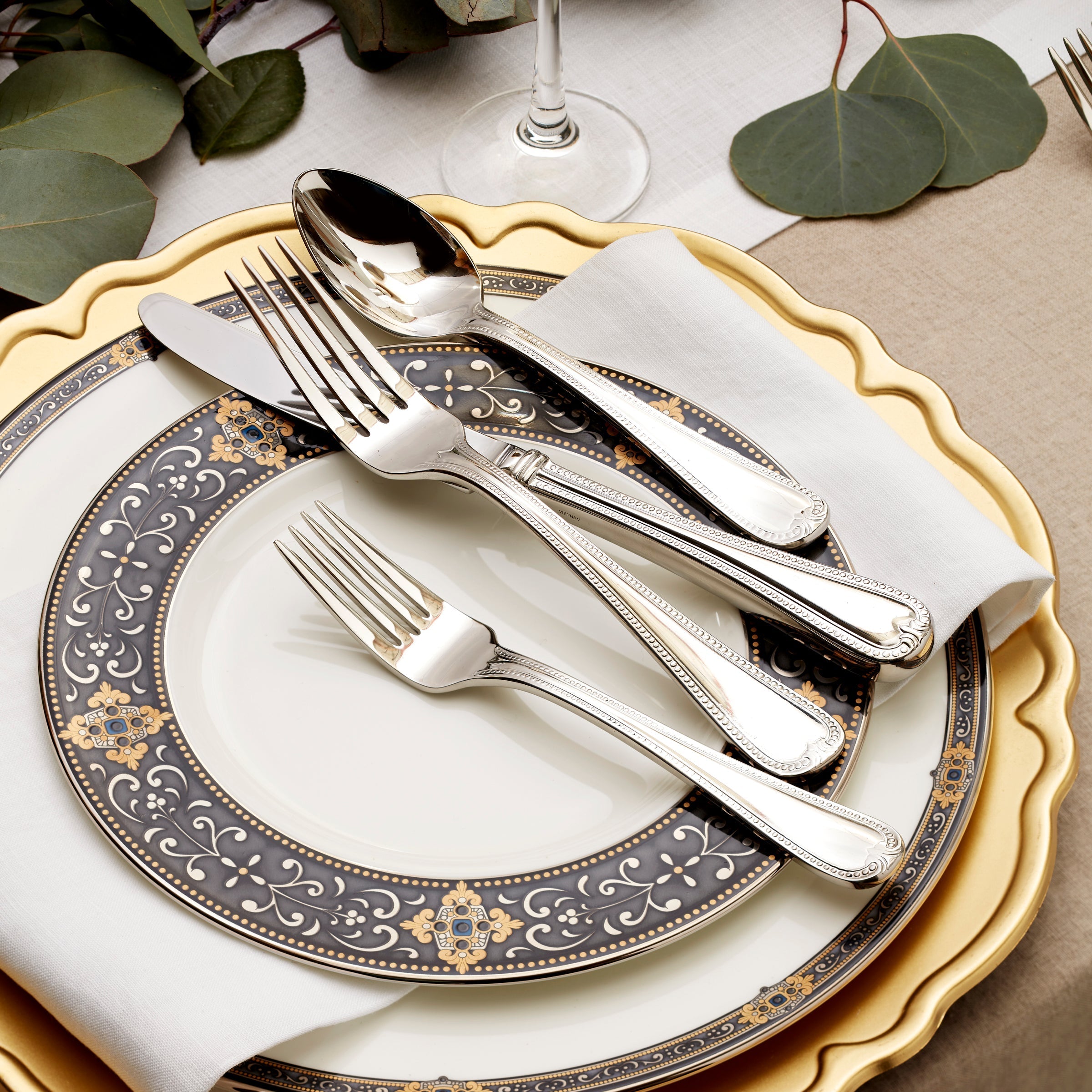 Lenox Premium Vintage Jewel 20-Piece Flatware Set - Image 3