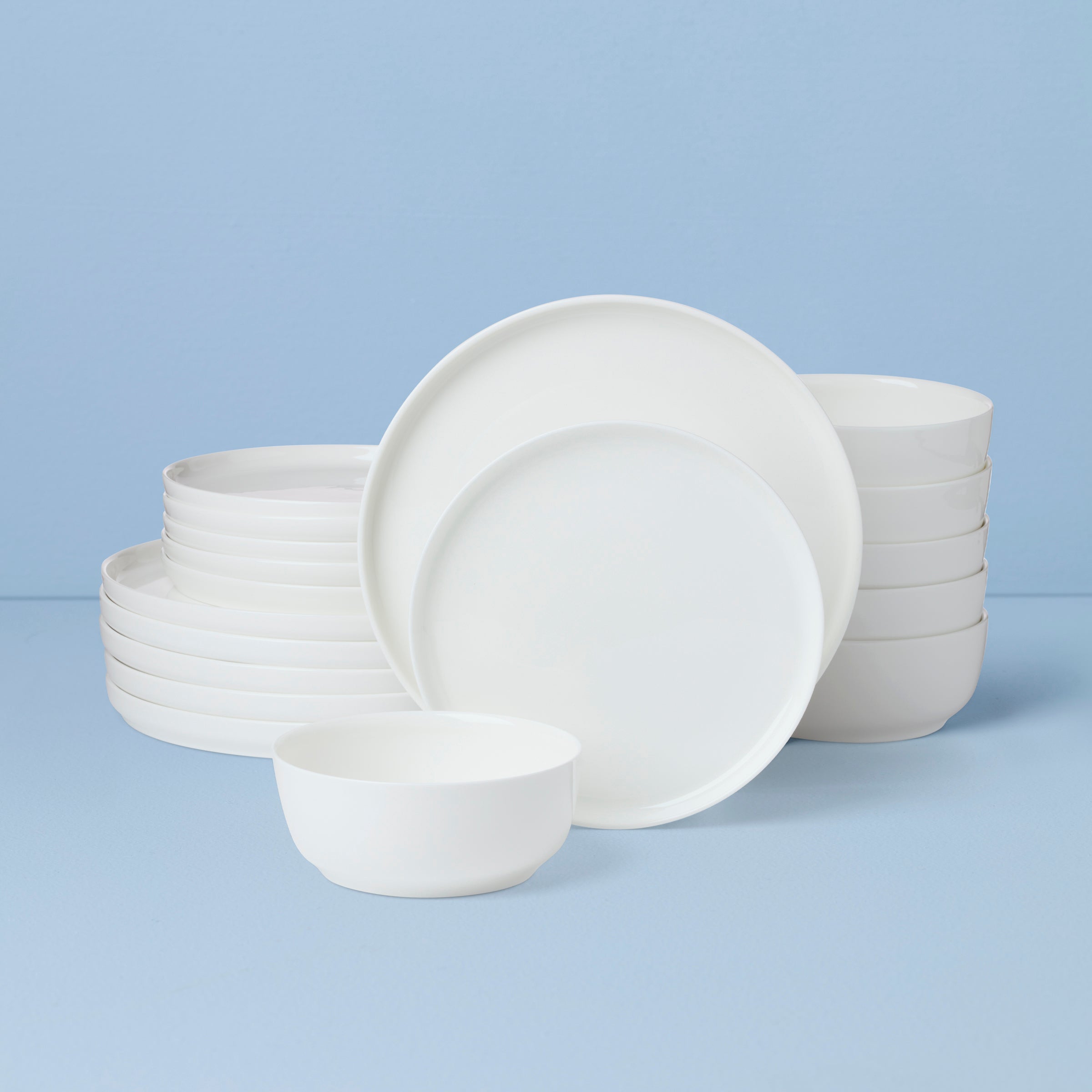 Lenox Premium Modern White 18-Piece Dinnerware Set