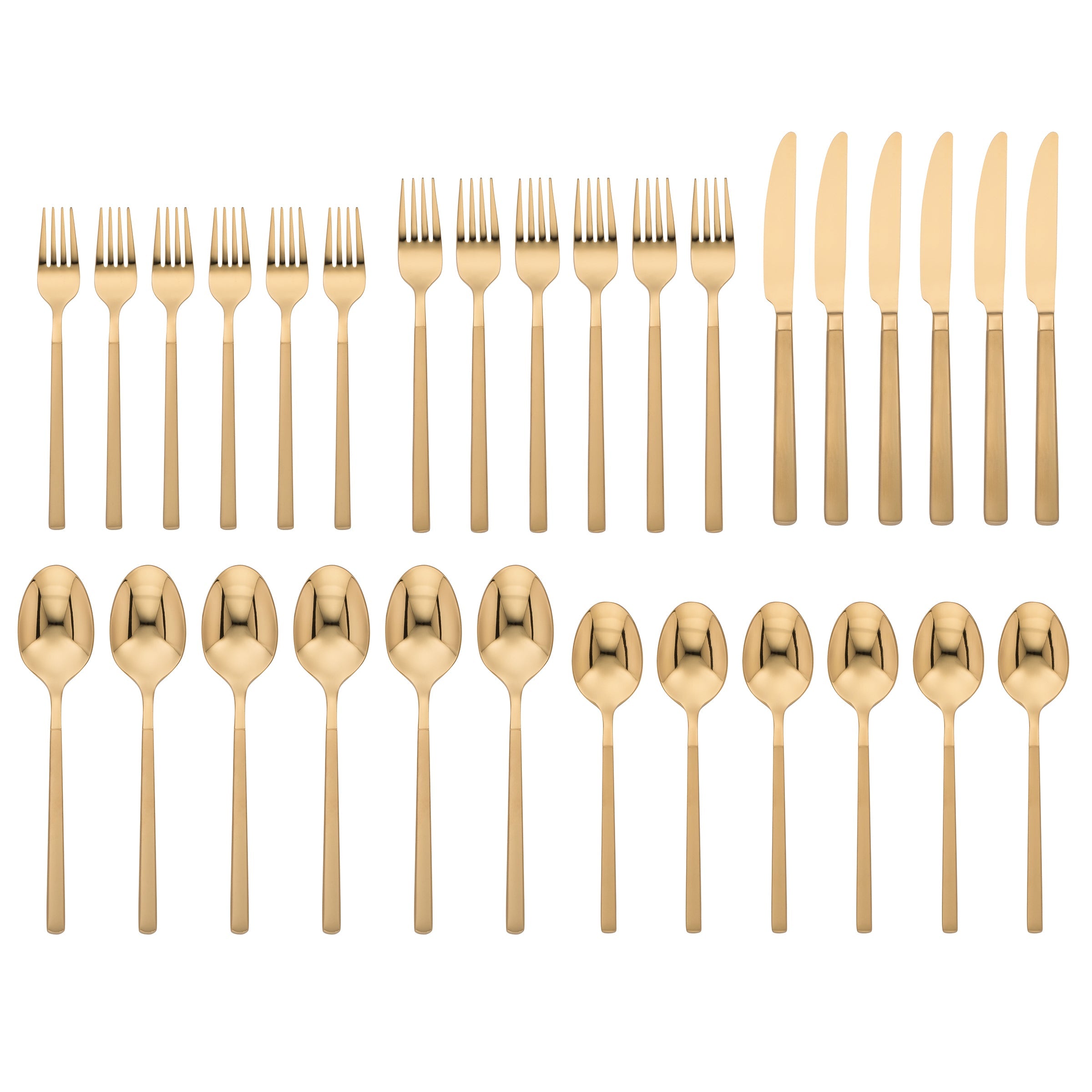 Lenox Premium Kenton Gold Sand 30-Piece Flatware Set - Image 2