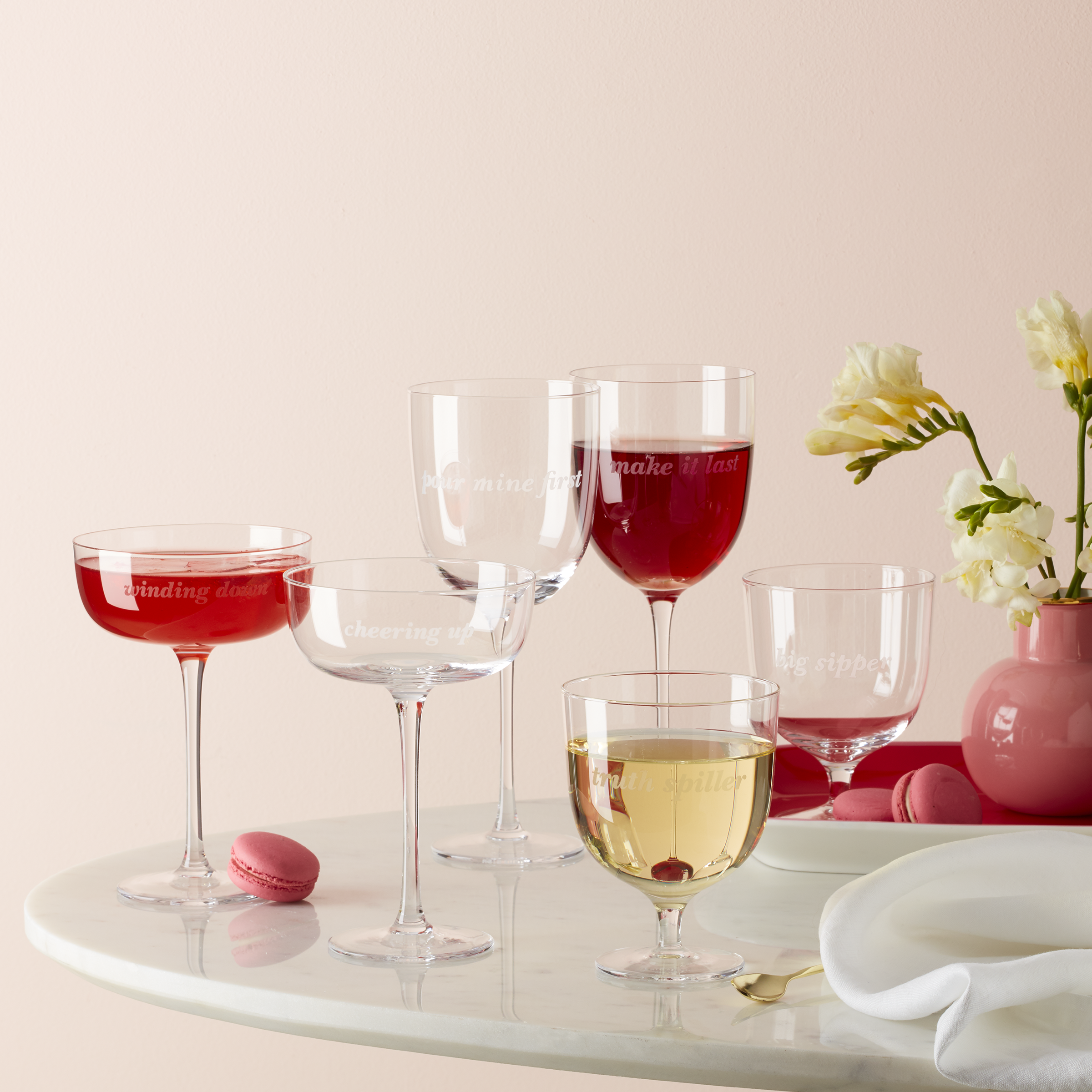 Lenox Premium Truth Spiller & Big Sipper Short Glasses, Set of 2 - Image 2