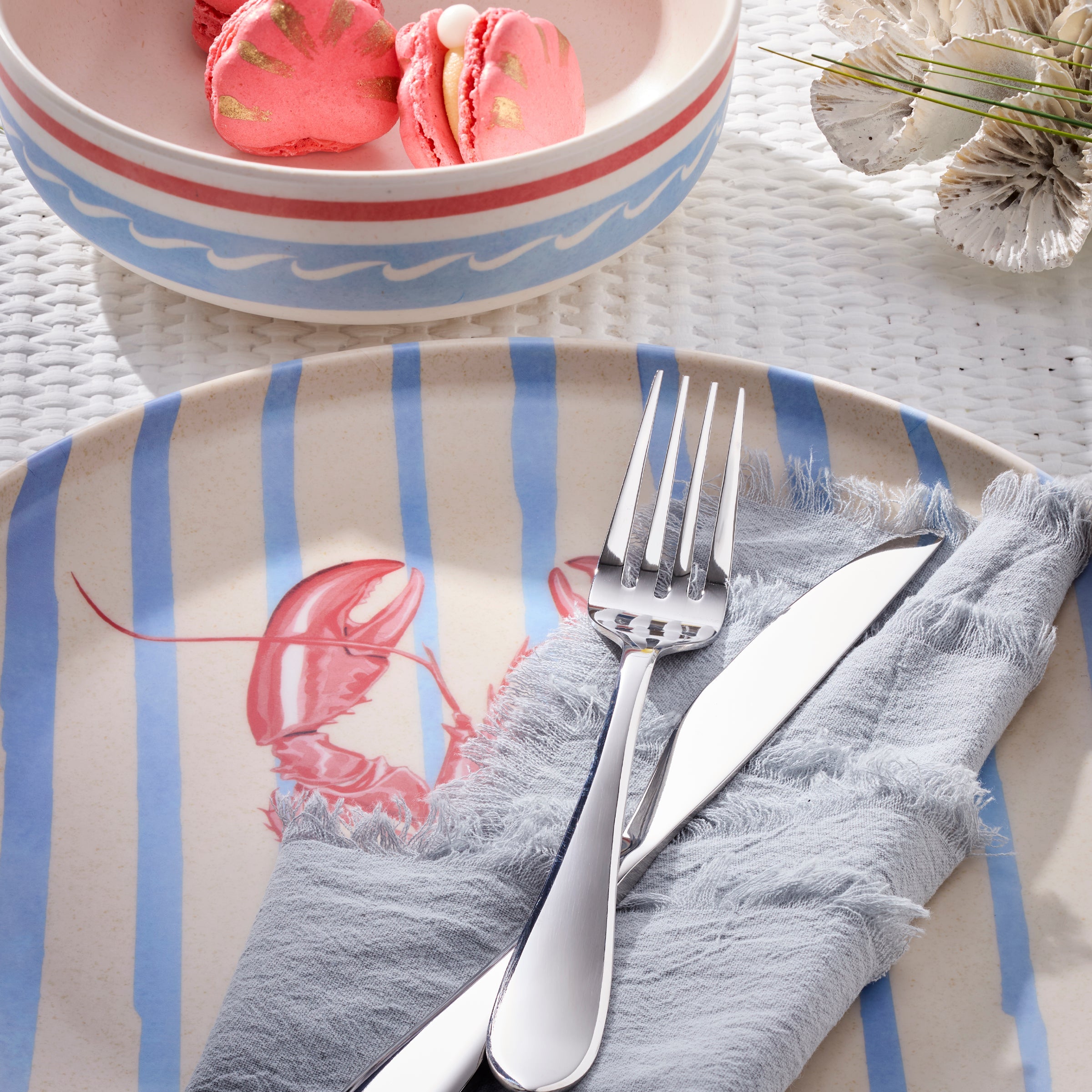 Lenox Premium 24 Seven Melamine Wharfside 24-Piece Dinnerware Set - Image 6