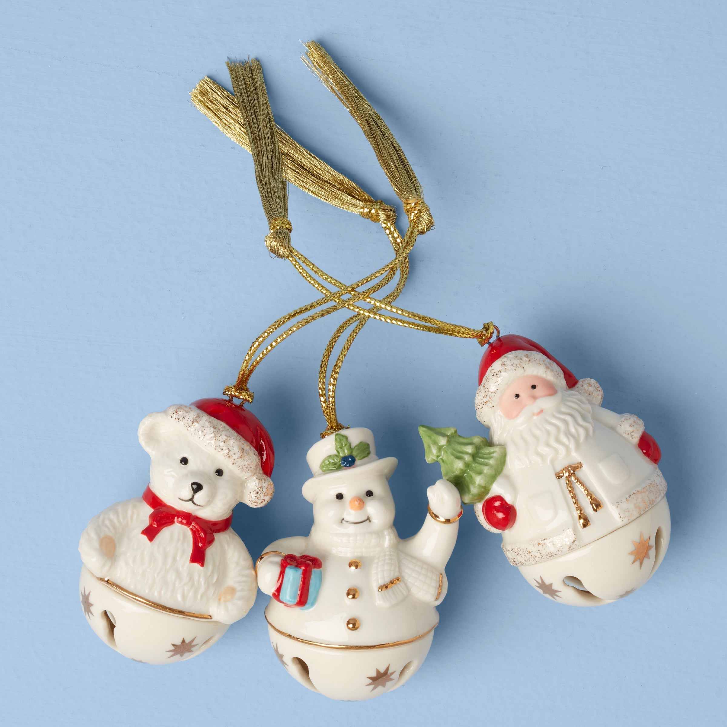 Lenox Premium Jingle Bell Ornaments, Set of 3 - Image 2