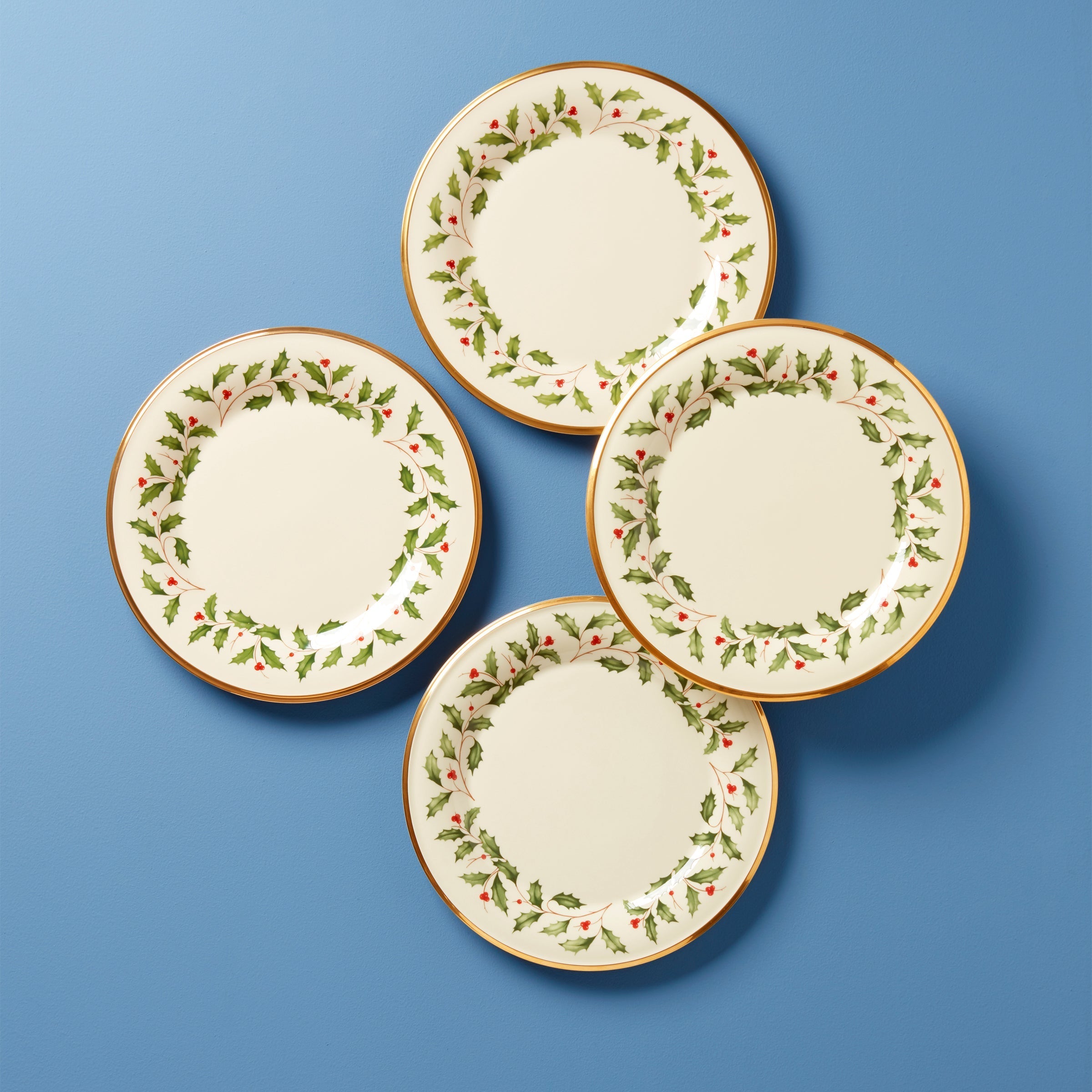 Lenox Premium Holiday Dinnerware Dinner Plates, Set of 4