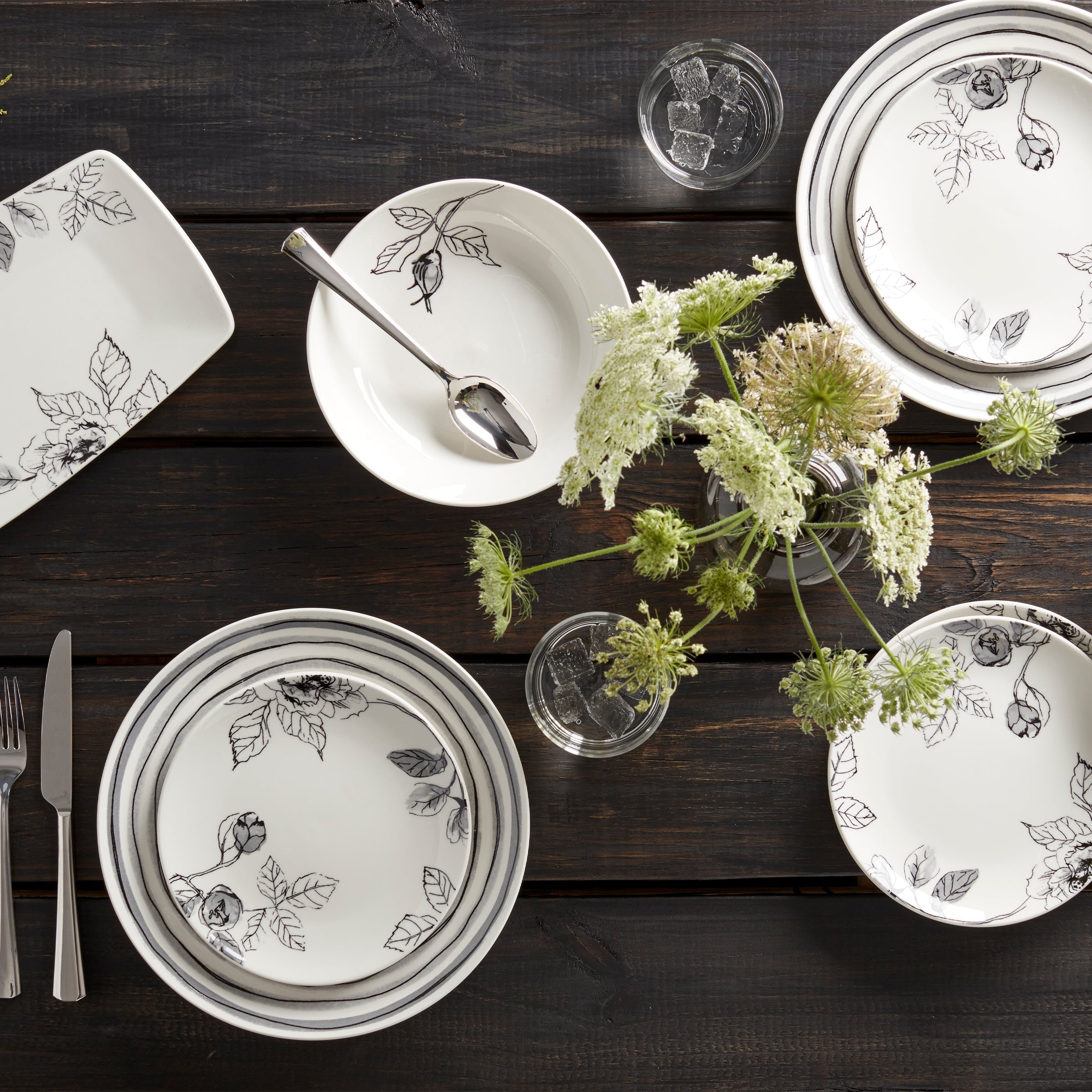 Lenox Premium Sketchbook 12-Piece Dinnerware Set - Image 3