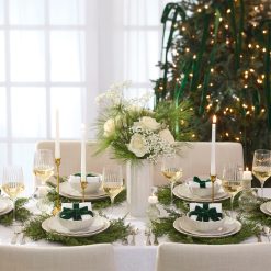 Alternative view of Lenox Premium French Perle Scallop White Dinner Plates, Set of 4