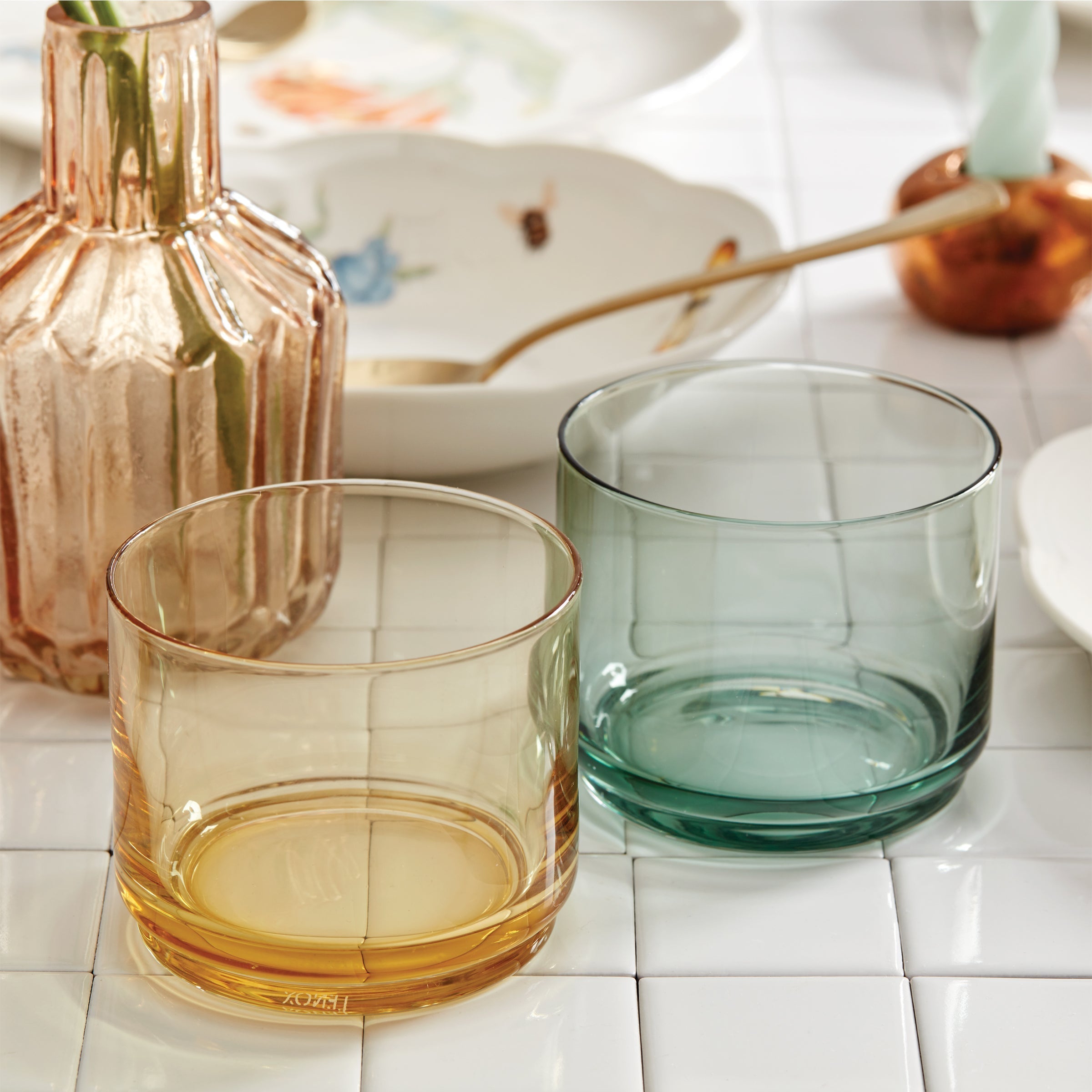 Lenox Premium Tuscany Classics Stackable Green Short Glasses, Set of 4 - Image 10