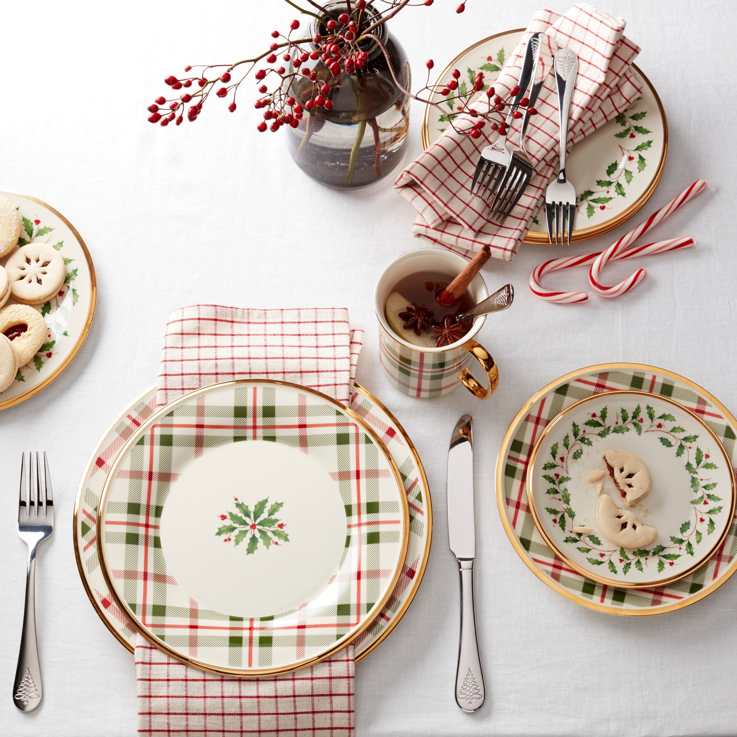Lenox Premium Holiday Plaid Mugs, Set of 4 - Image 5