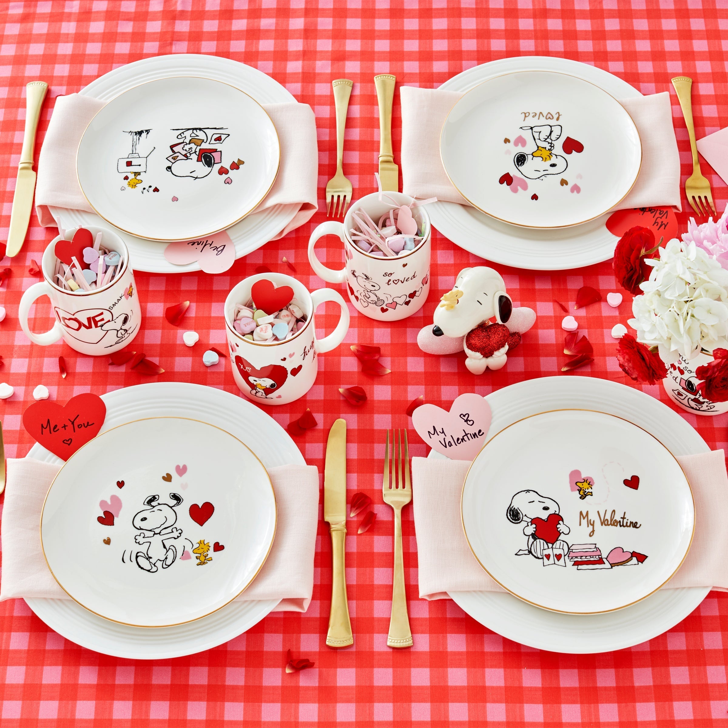 Lenox Premium Gingham Pink Dinner Plates, Set of 4 - Image 7