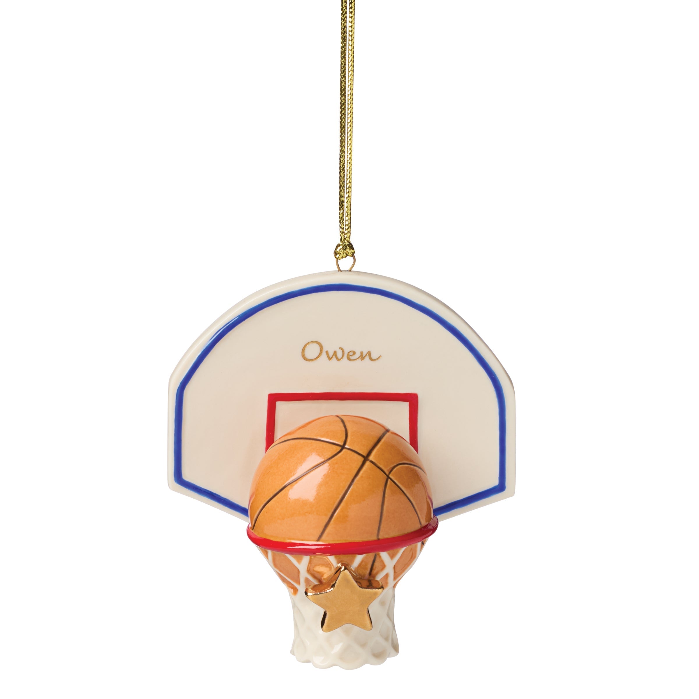 Lenox Premium Personalized Basketball Ornament - Image 2
