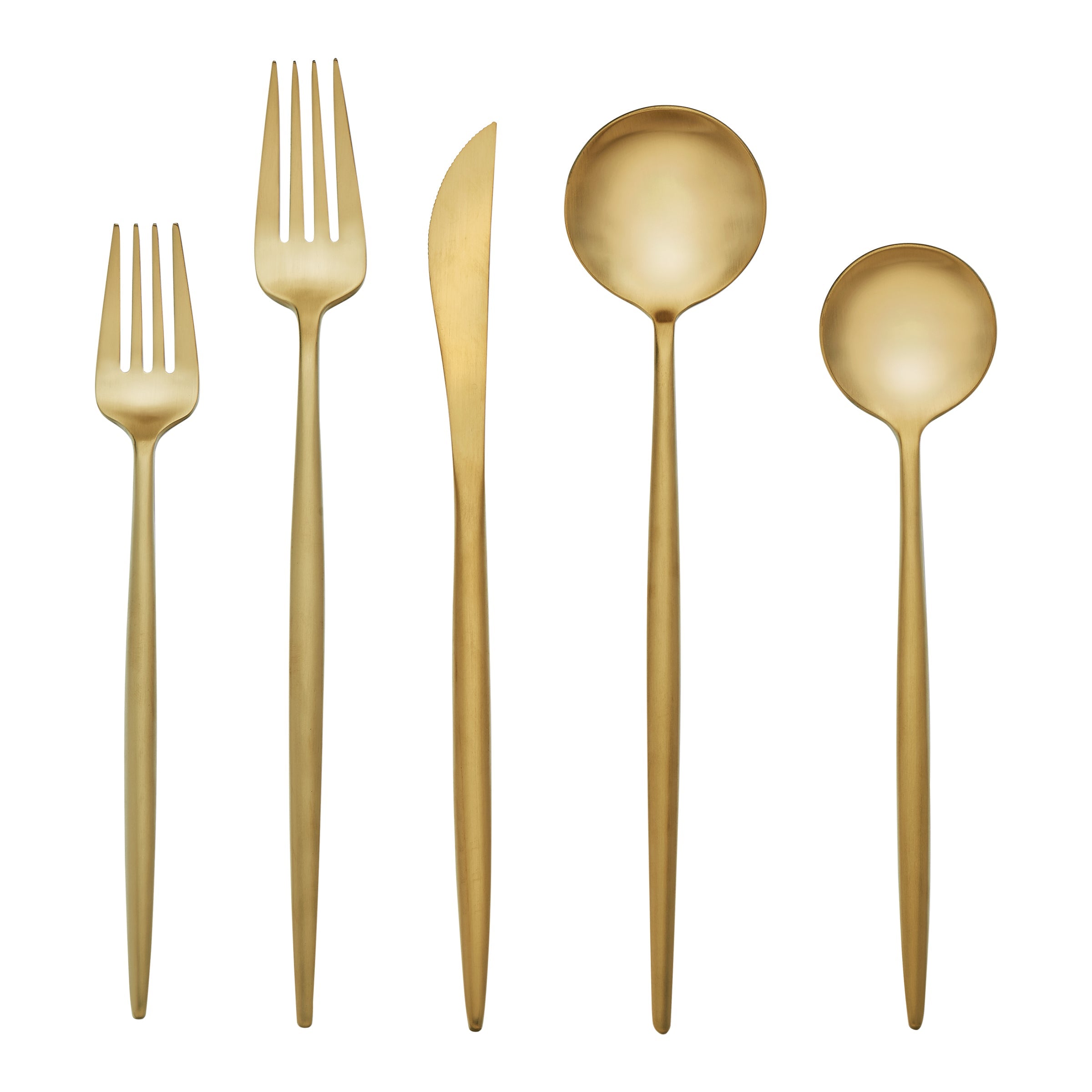 Lenox Premium Zephyr Gold Satin 20-Piece Flatware Set