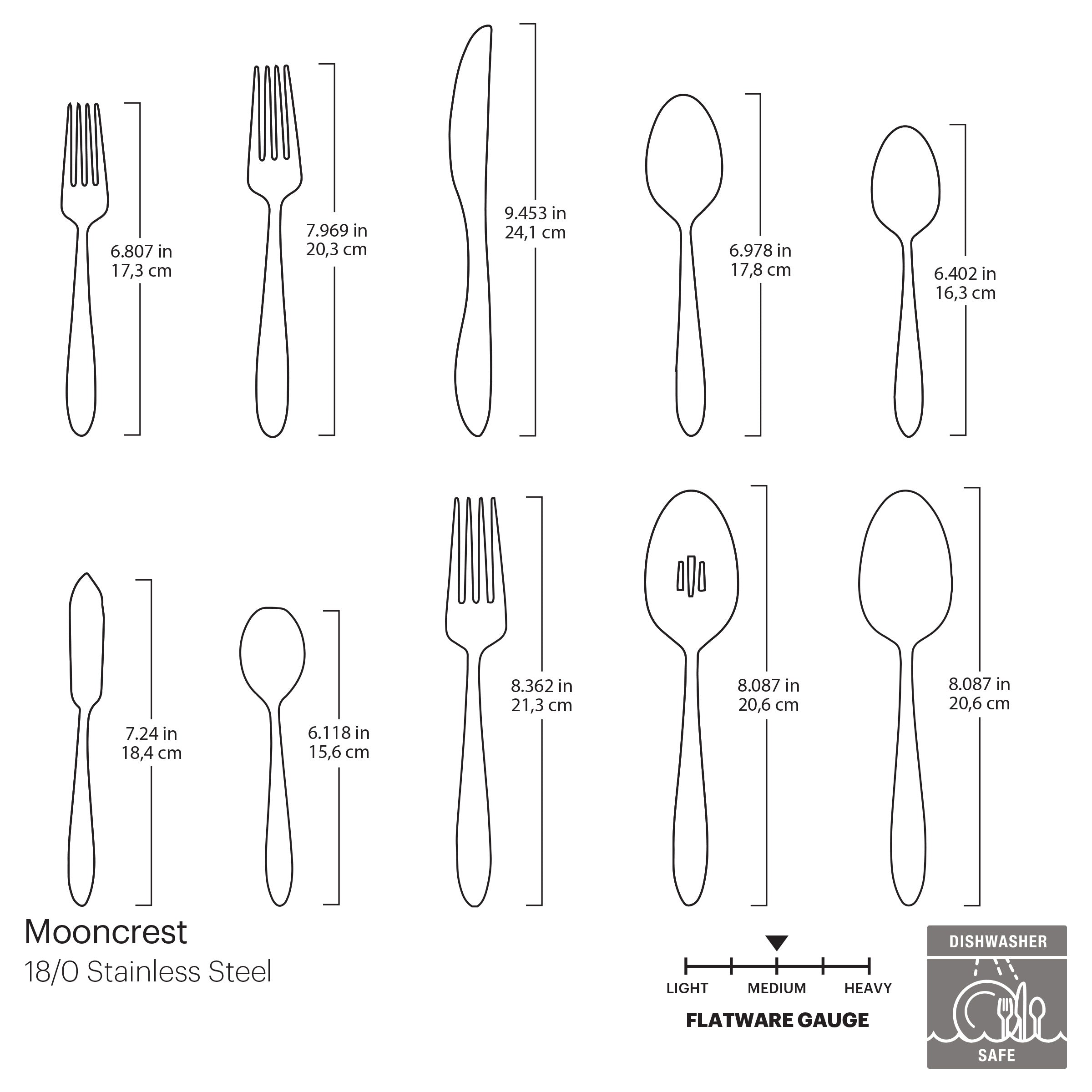 Lenox Premium Mooncrest 65-Piece Flatware Set - Image 6