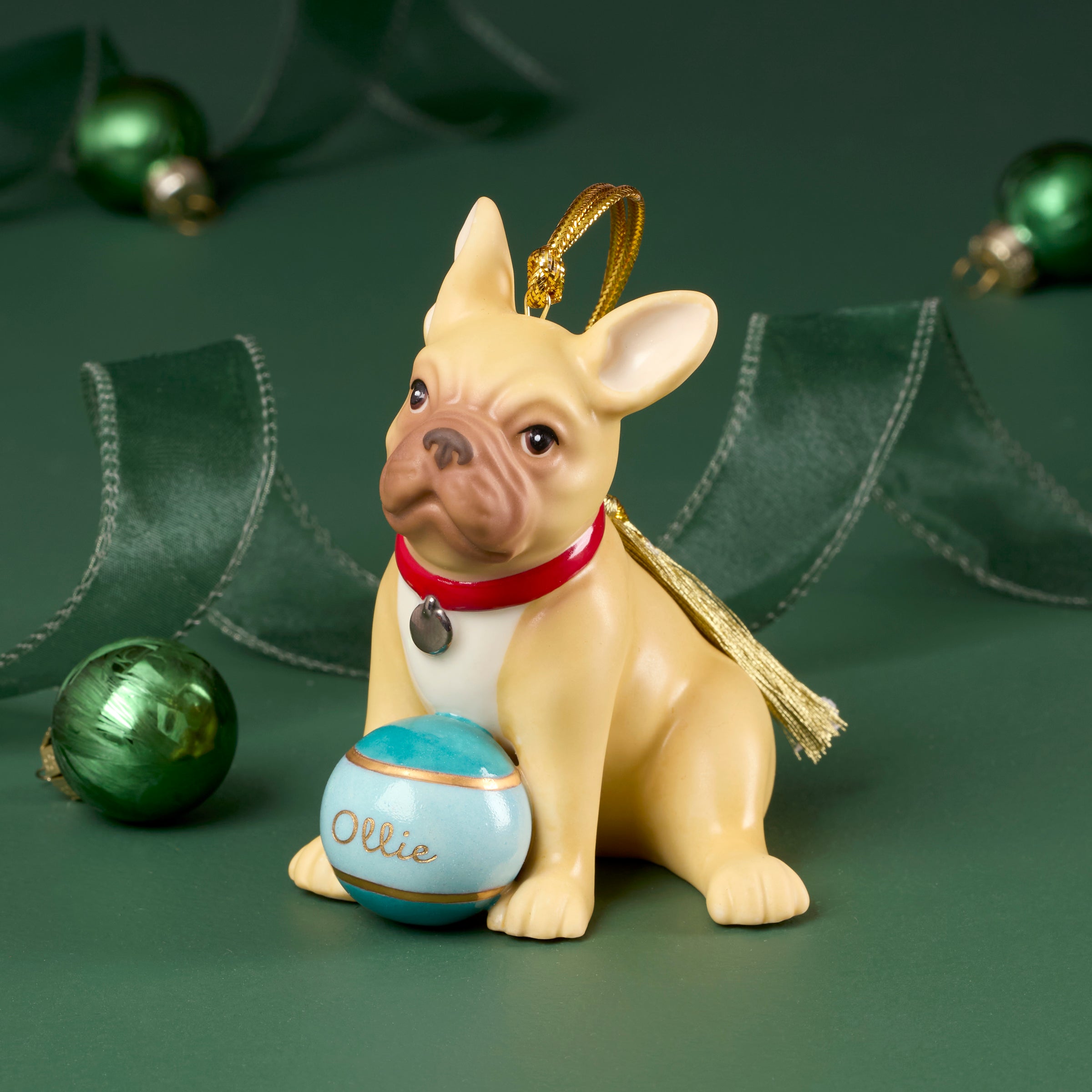 Lenox Premium Personalized French Bulldog Ornament - Image 4