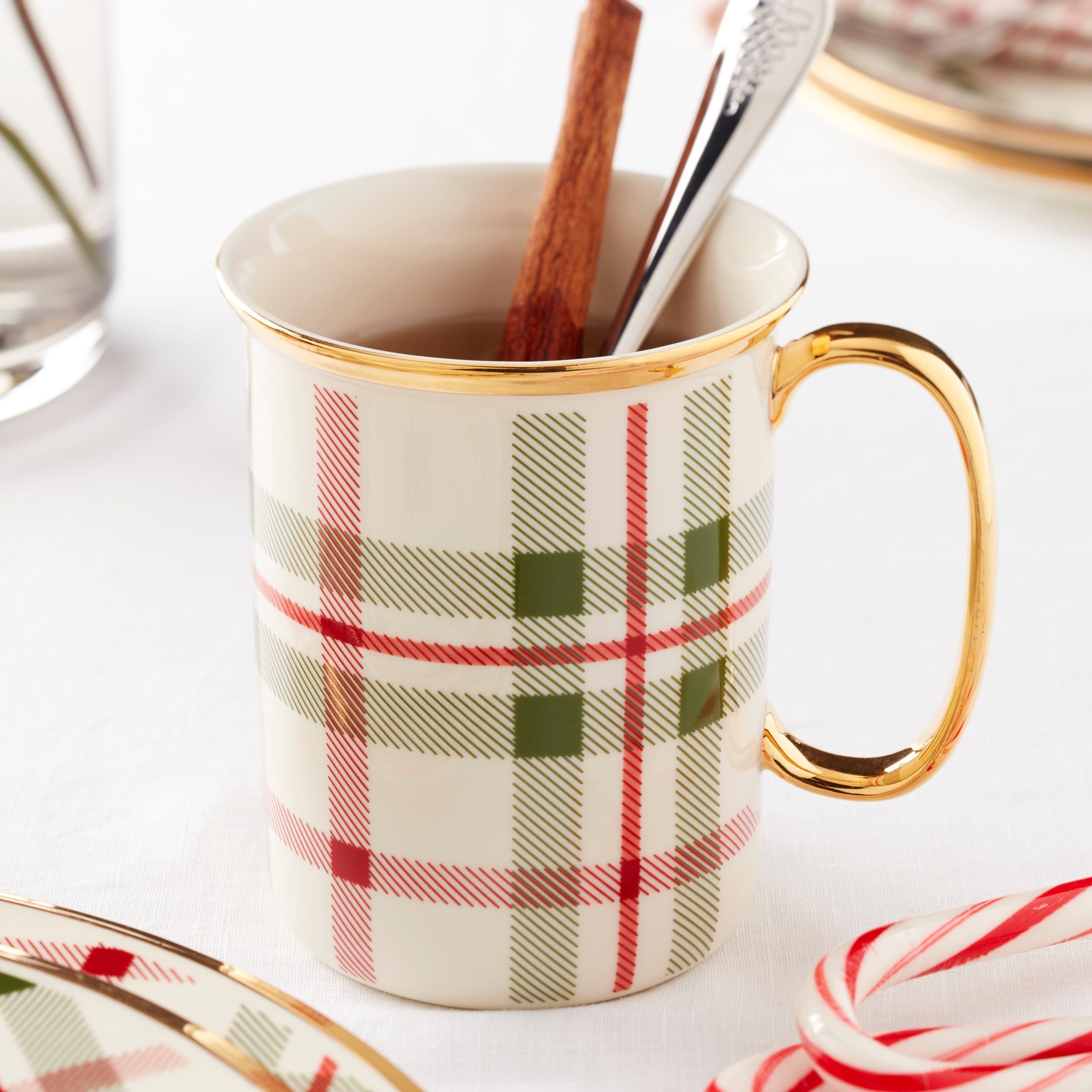 Lenox Premium Holiday Plaid Mugs, Set of 4 - Image 4