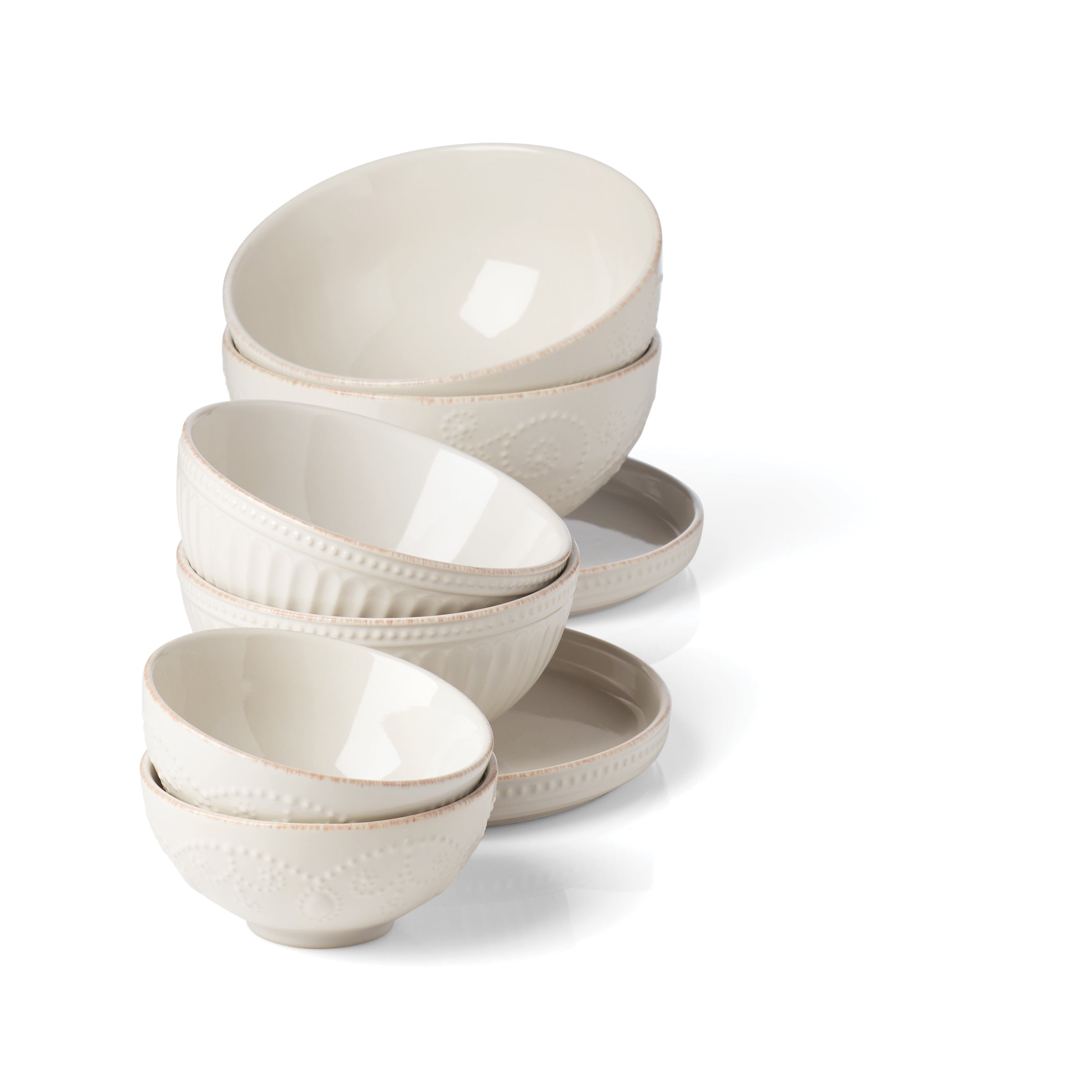 Lenox Premium French Perle Luna 8-Piece Nesting Dinnerware Set - Image 4