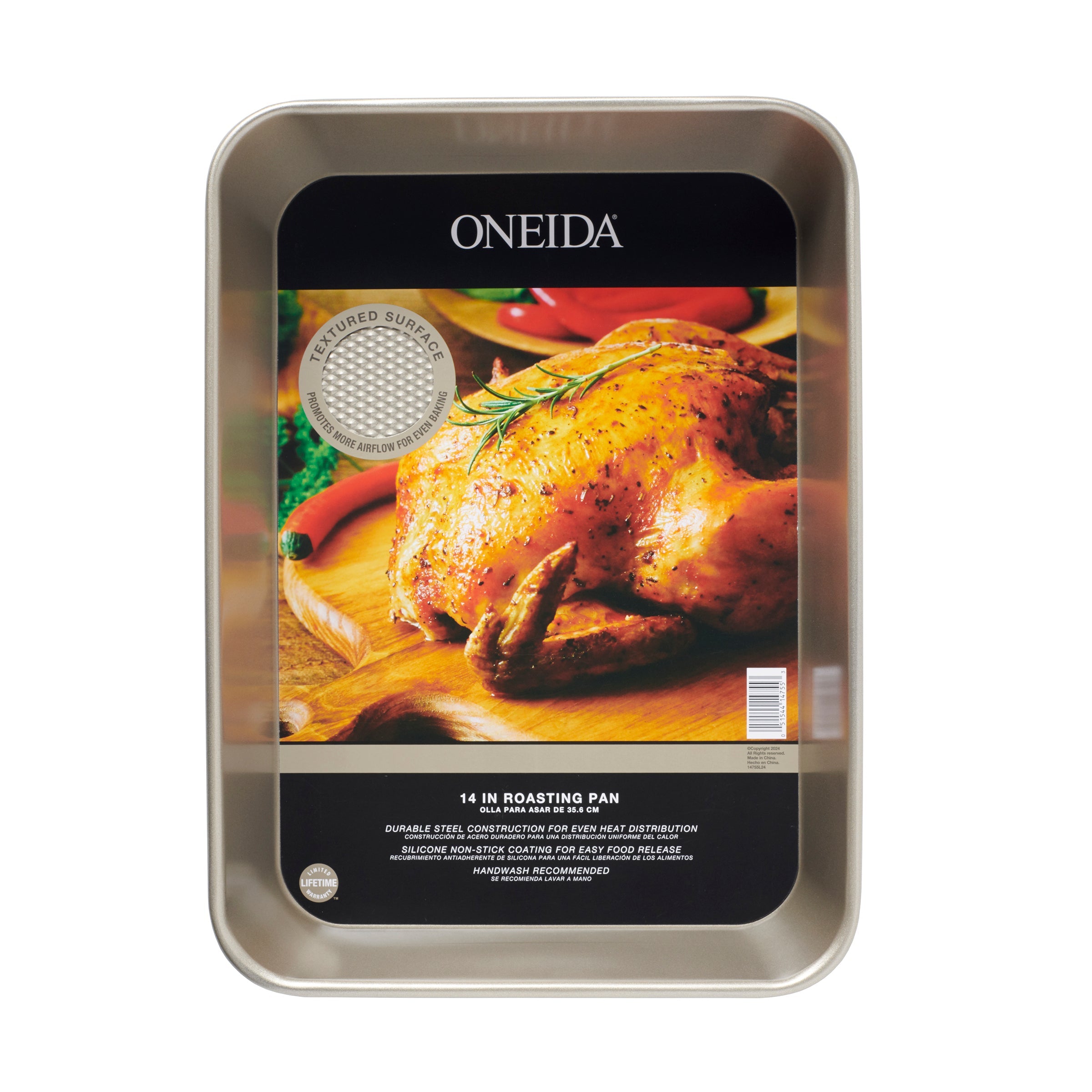 Lenox Premium Oneida Kitchen 14 Textured Roasting Pan
