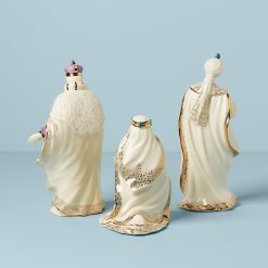 Alternative view of Lenox Premium First Blessing Nativity Three Kings Figurine Set