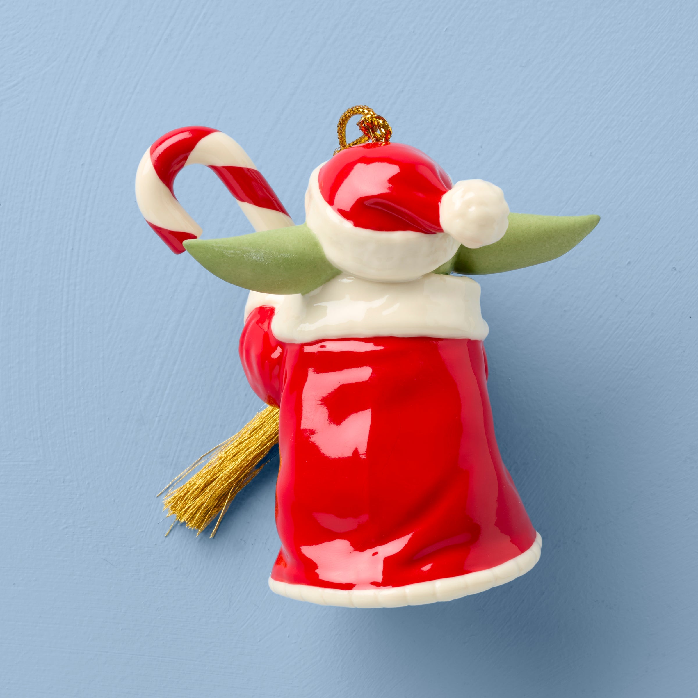 Lenox Premium Grogu with Candy Cane Ornament - Image 2