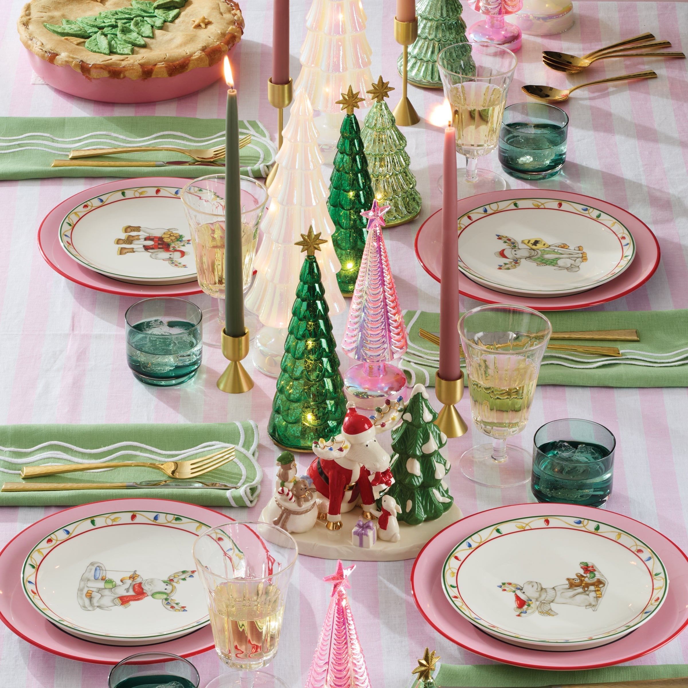 Lenox Premium Tuscany Classics Stackable Green Short Glasses, Set of 4 - Image 6