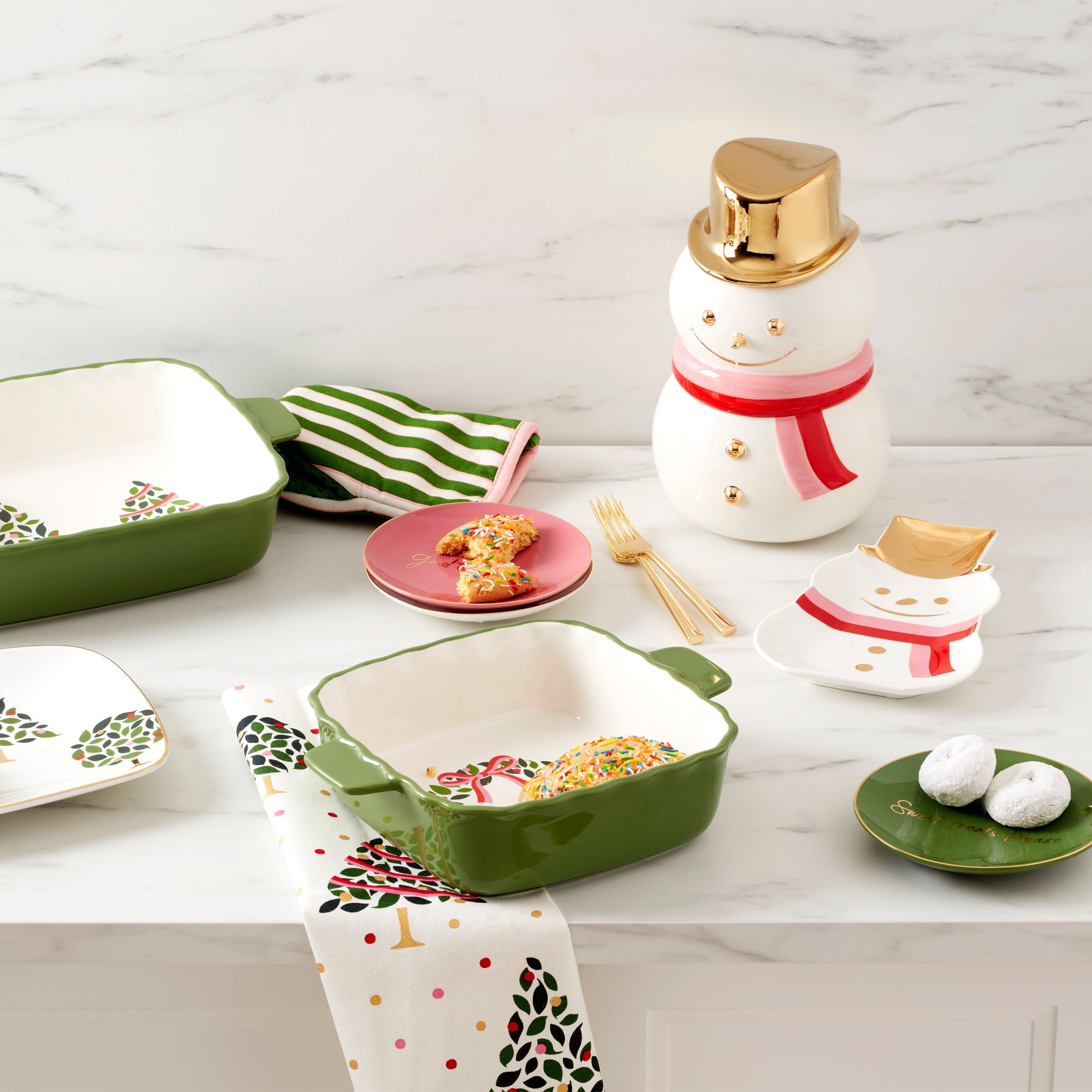 Lenox Premium Be Jolly Snowman Cookie Jar - Image 4