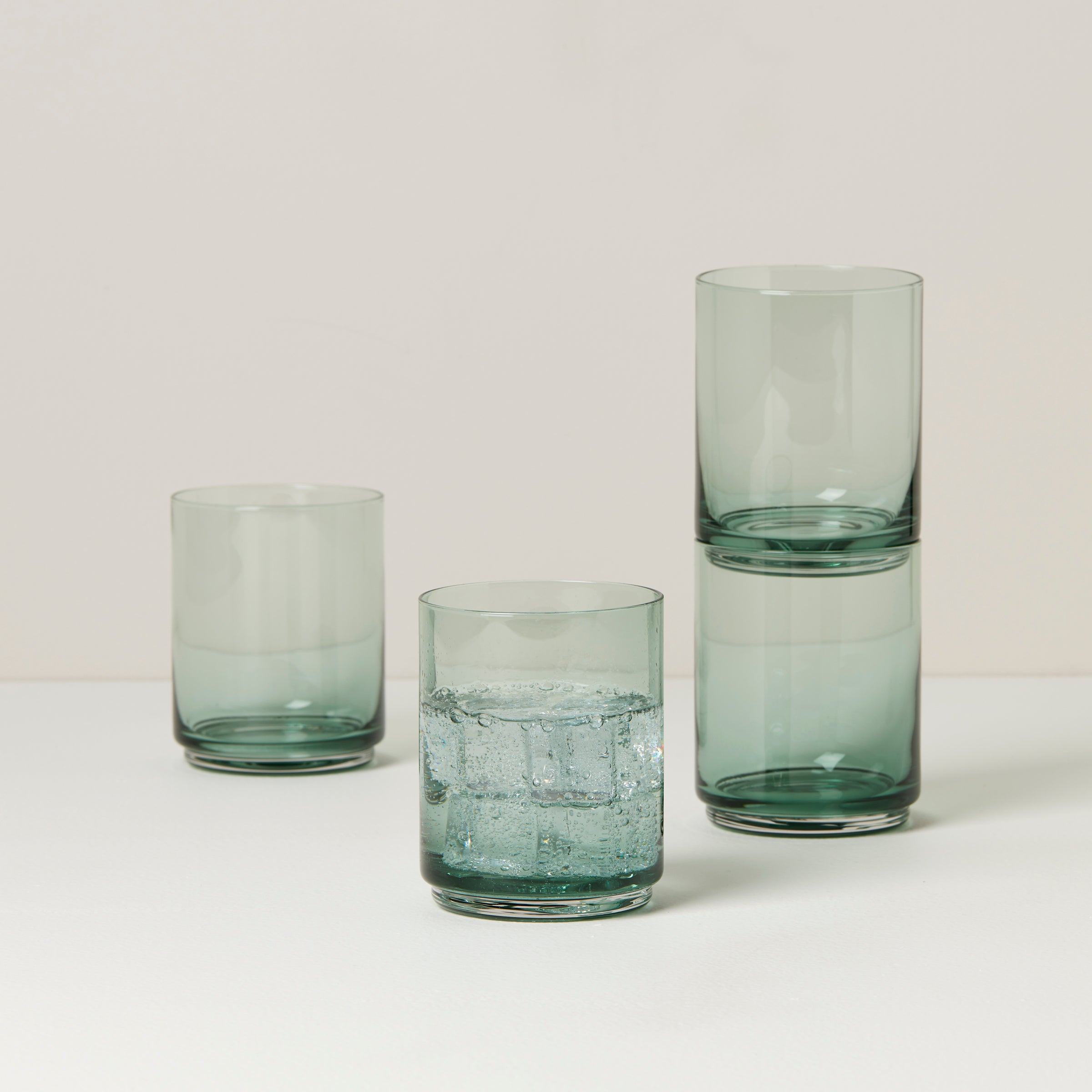 Lenox Premium Tuscany Classics Stackable Green Tall Glasses, Set of 4 - Image 2