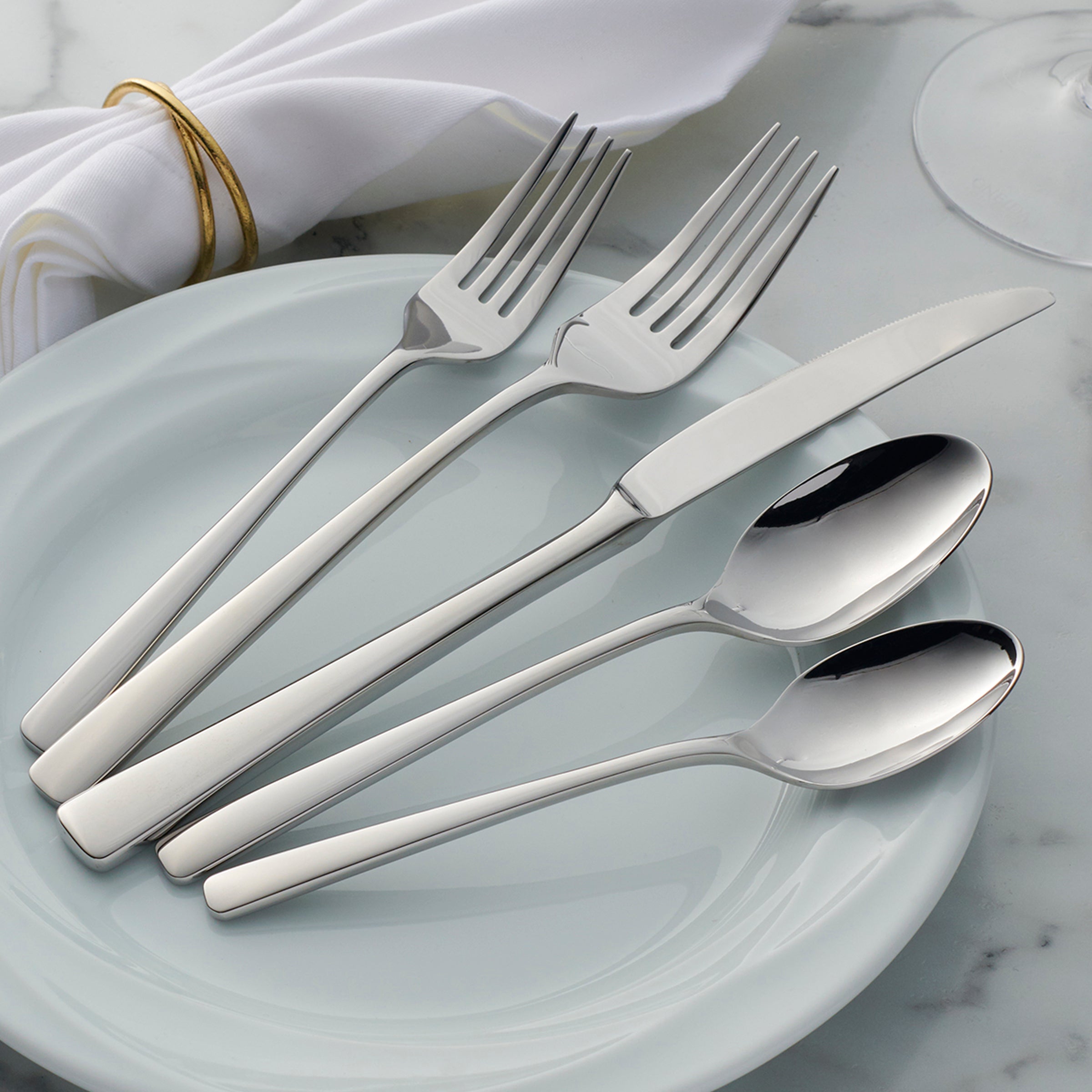 Lenox Premium Doublet 20-Piece Flatware Set - Image 3