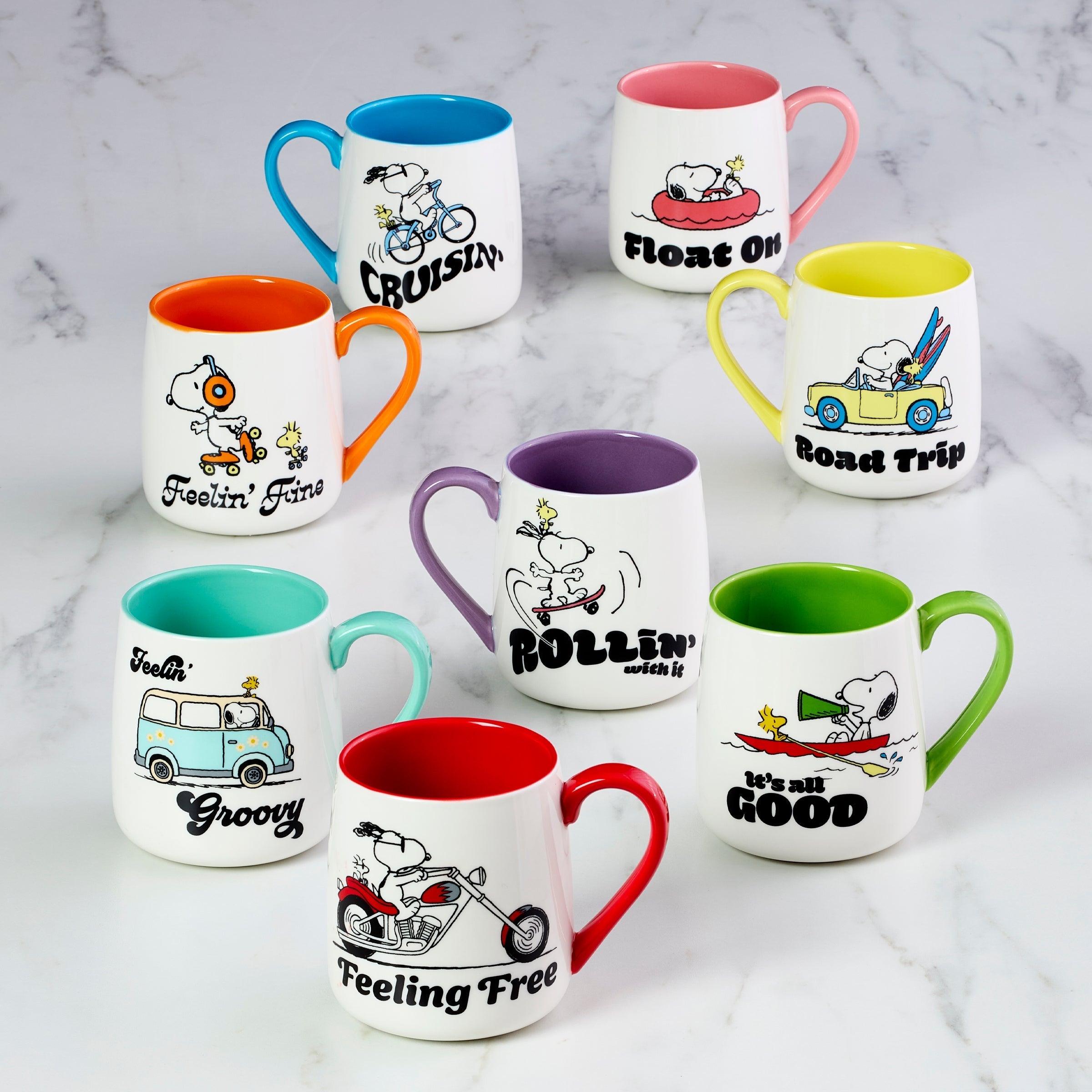 Lenox Premium Peanuts Mugs Cruisin'-Feelin' Fine, Set of 2 - Image 4