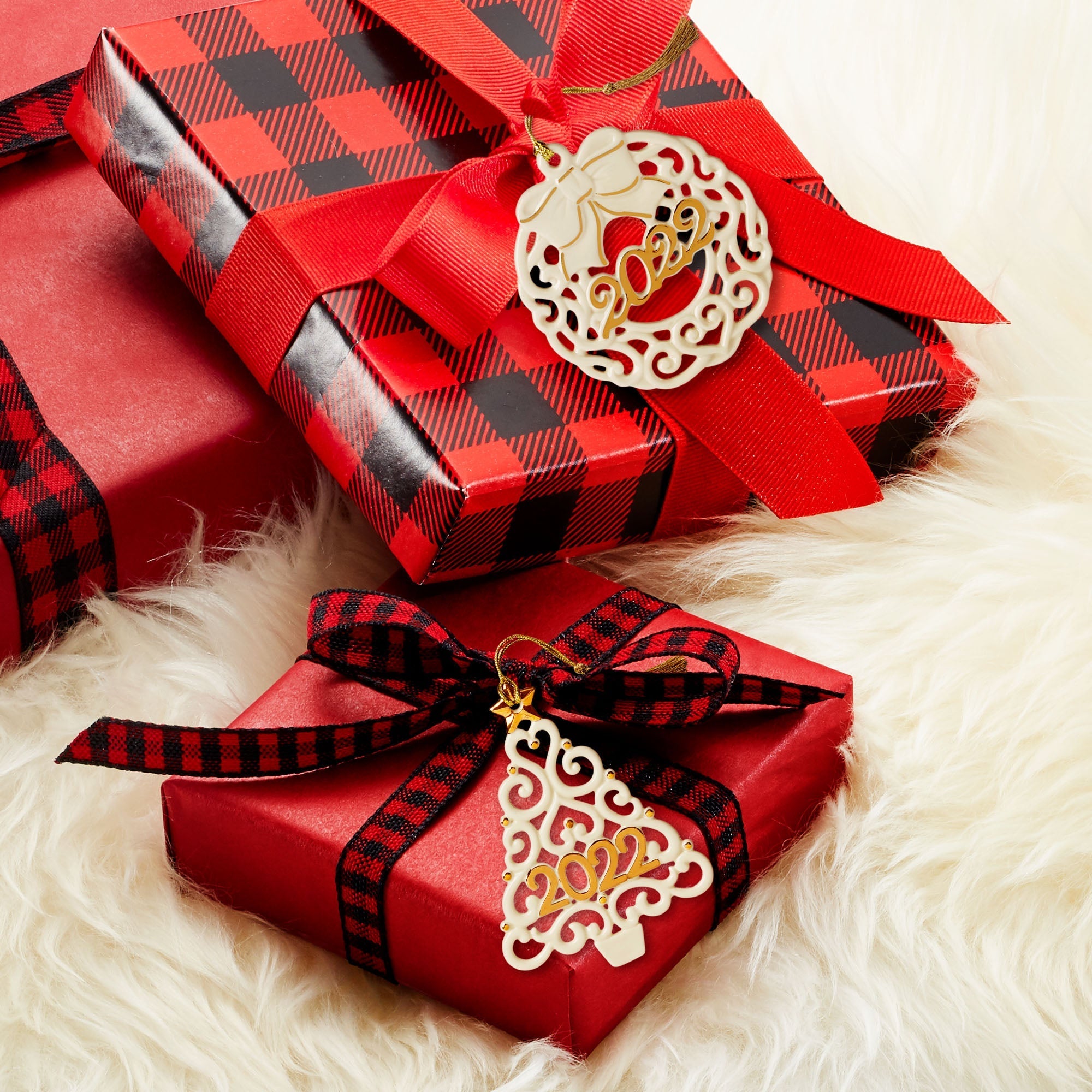 Lenox Premium 2026 Wreath & Tree Ornaments, Set of 2 - Image 2