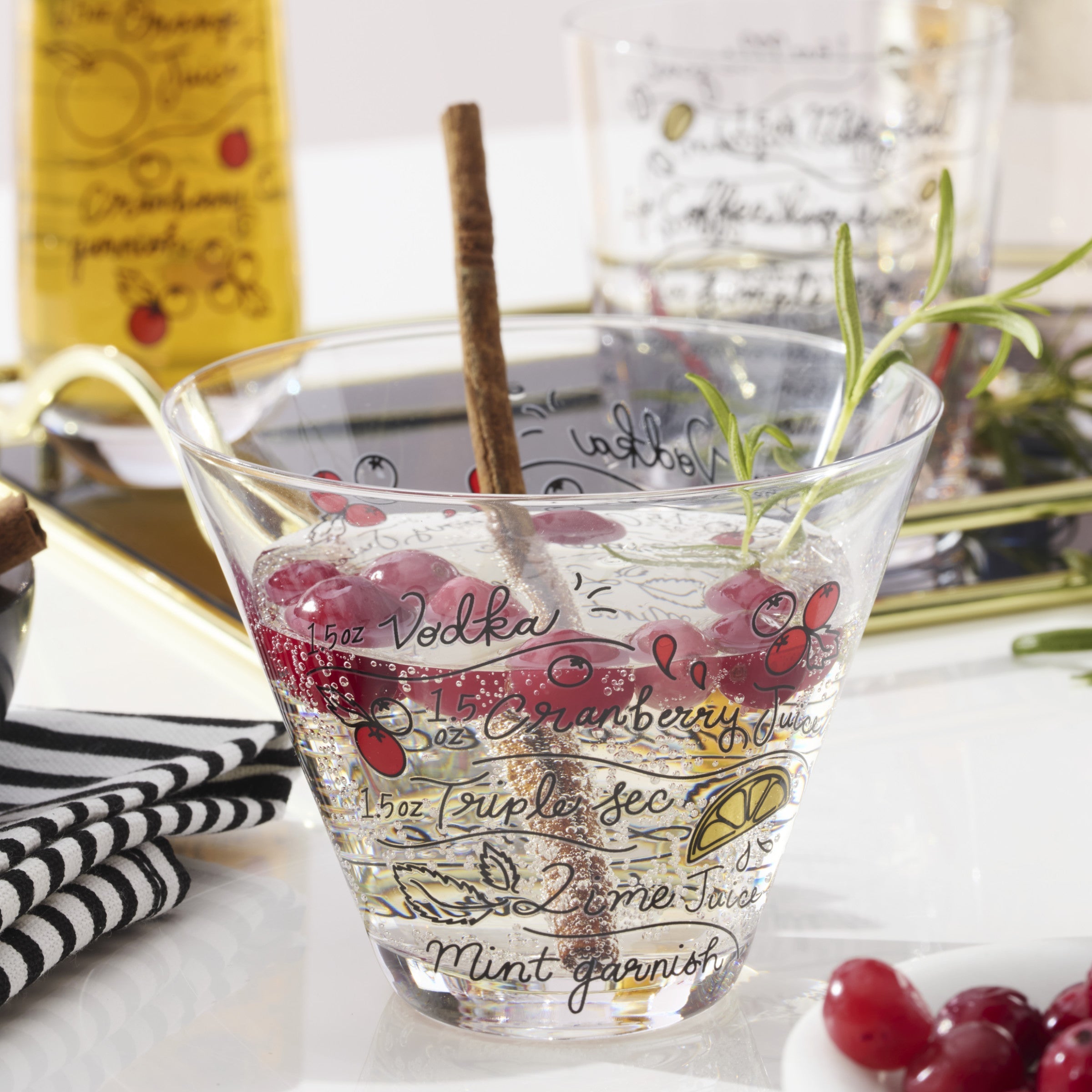 Lenox Premium Make Merry Stemless Martini Glasses, Set of 4 - Image 2