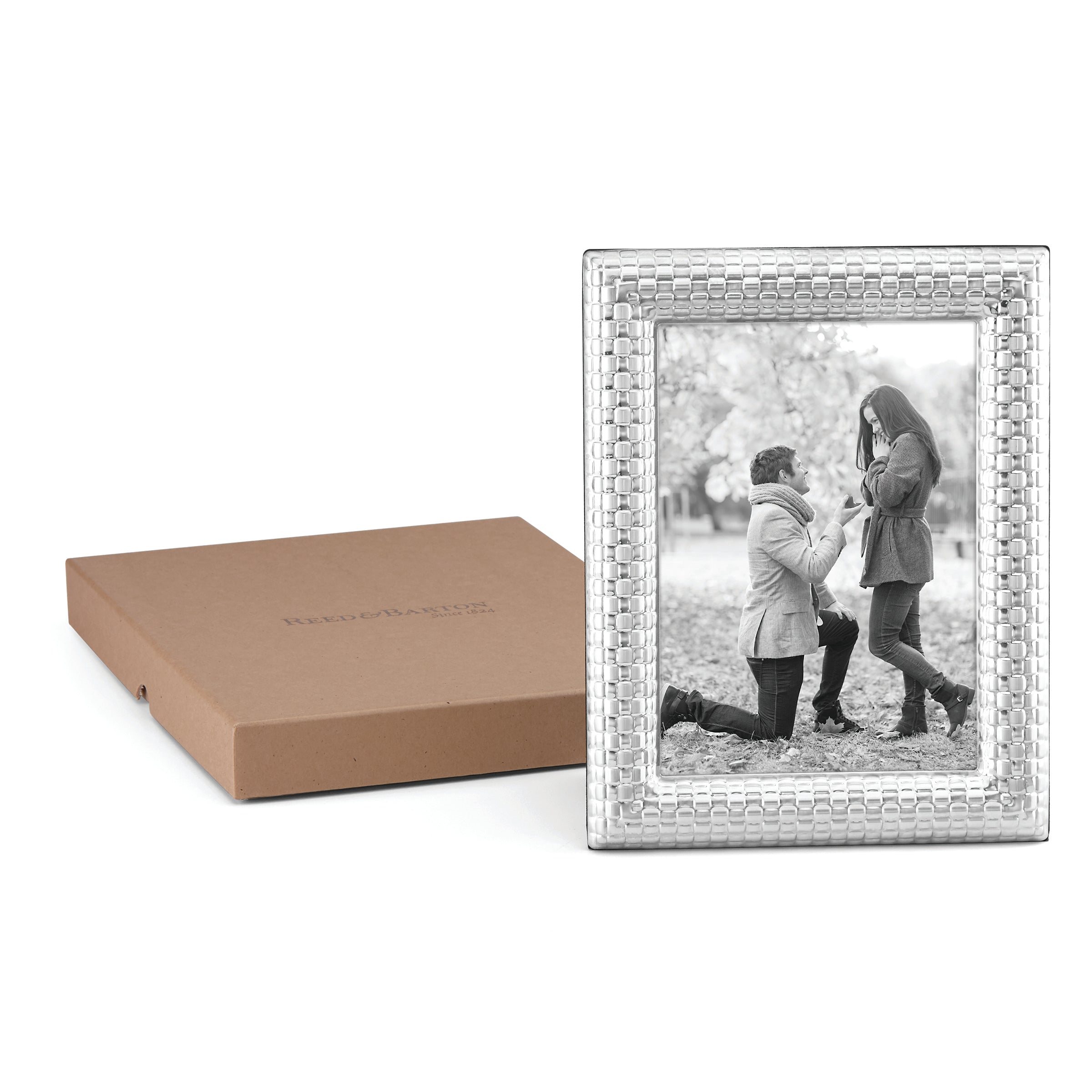 Lenox Premium Watchband Silver 5x7 Photo Frame - Image 4