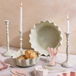 Alternative view of Lenox Premium Nera Light Green Large Candle Holder