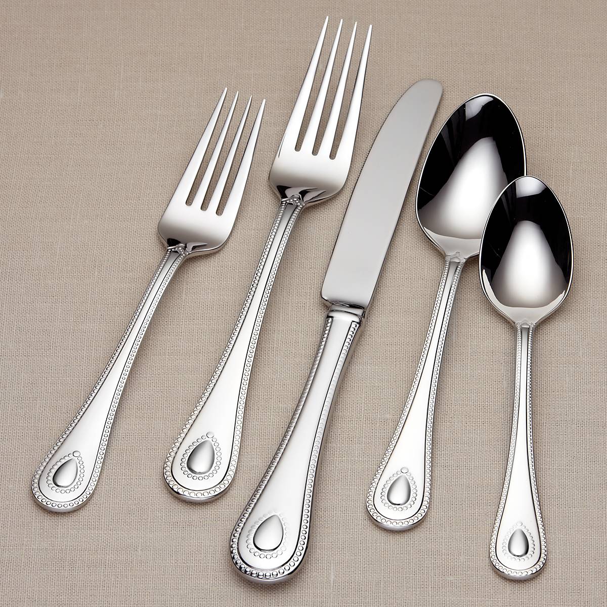 Lenox Premium French Perle 65-Piece Flatware Set - Image 7