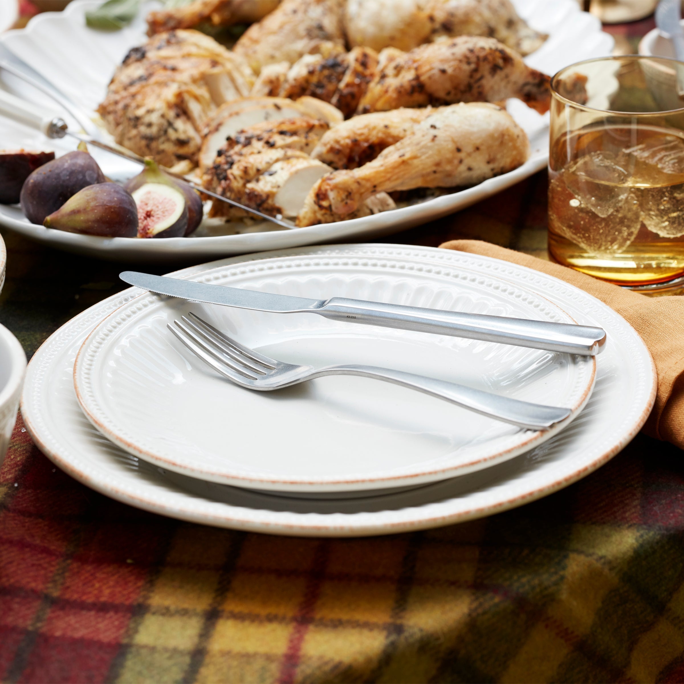 Lenox Premium French Perle Scallop Vintage 65-Piece Flatware Set - Image 5
