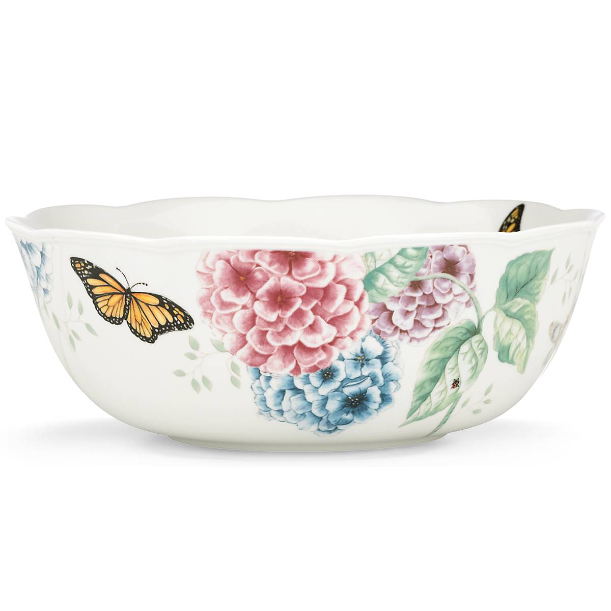 Lenox Premium Butterfly Meadow Hydrangea Large Serving Bowl - Image 3