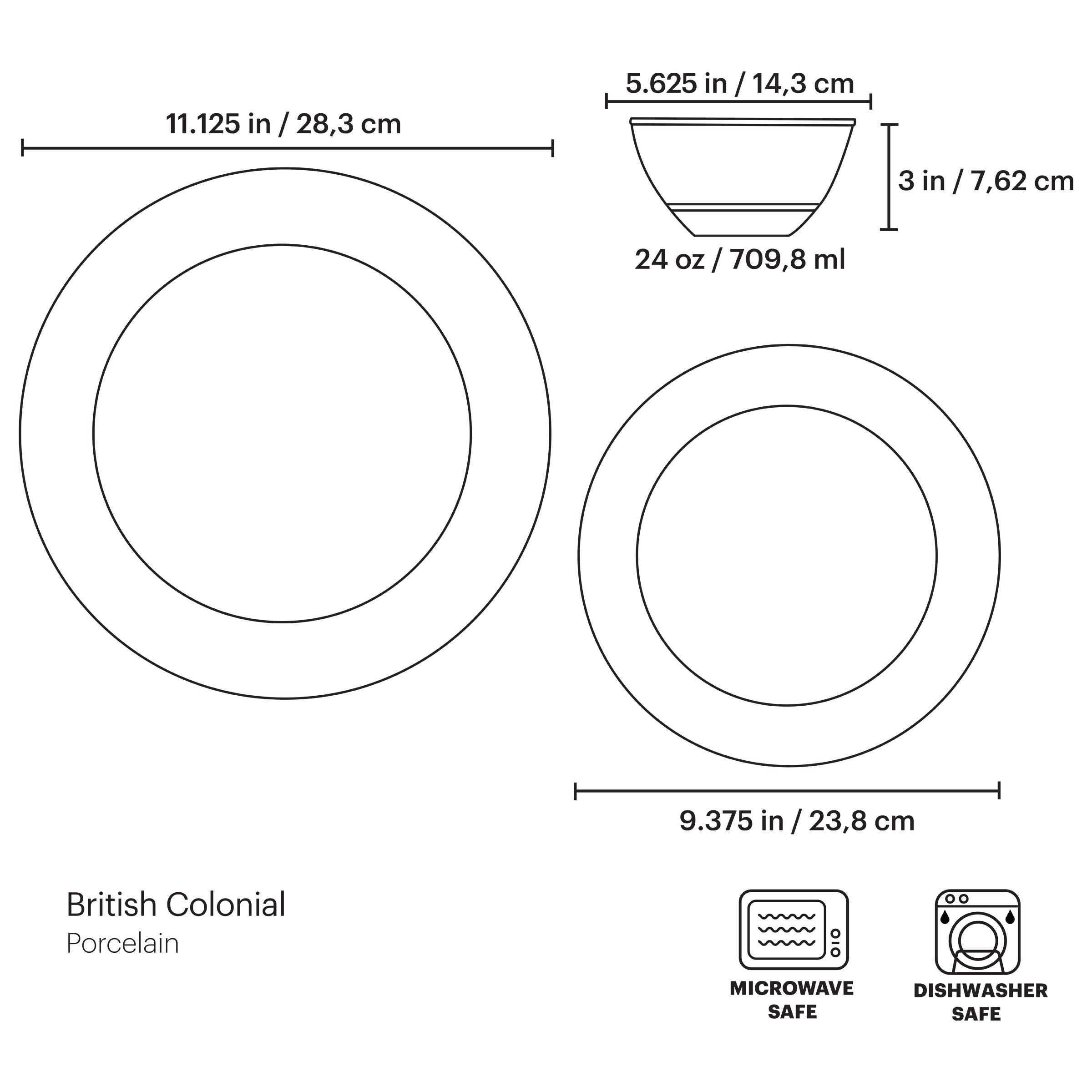 Lenox Premium British Colonial Tradewind 12-Piece Dinnerware Set - Image 2