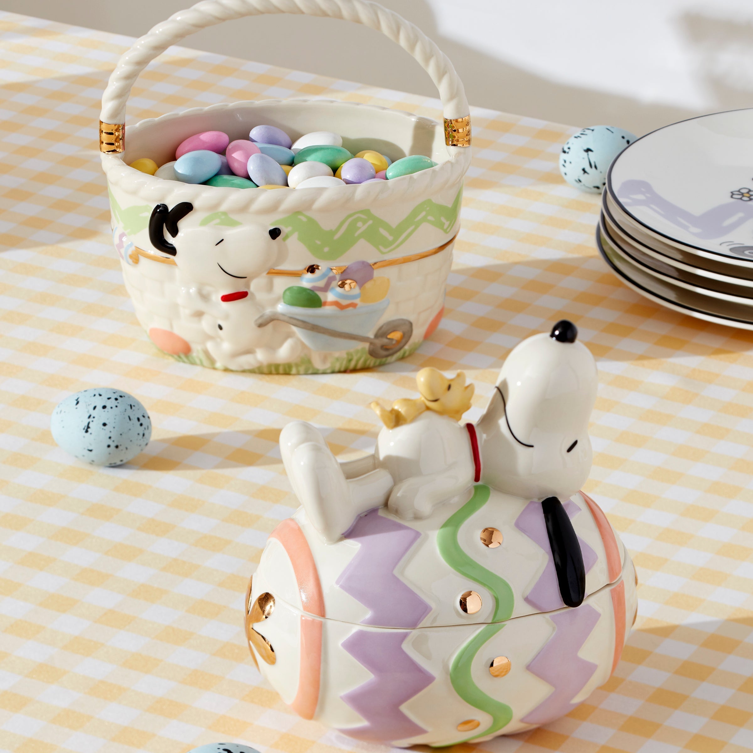 Lenox Premium Snoopy Easter Covered Candy Dish - Image 6