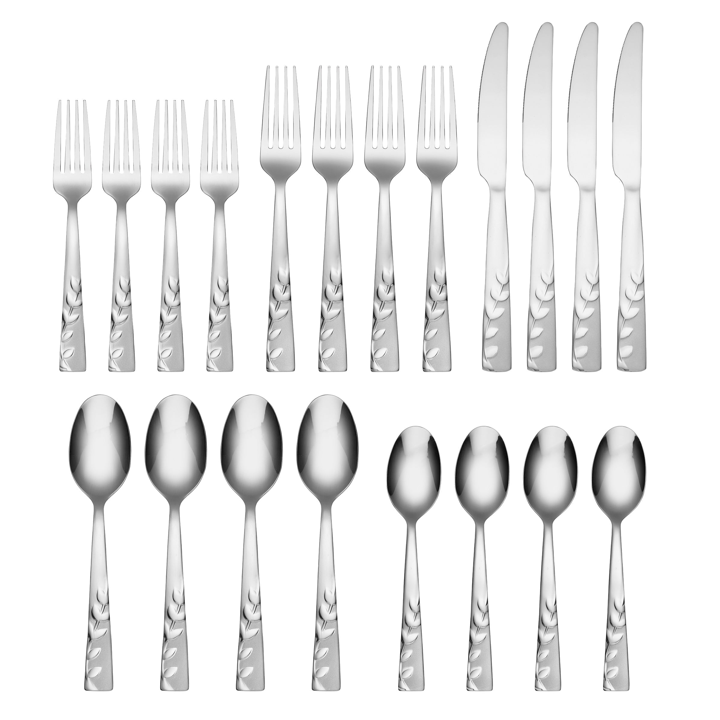 Lenox Premium Blossom Sand 20-Piece Flatware Set - Image 2