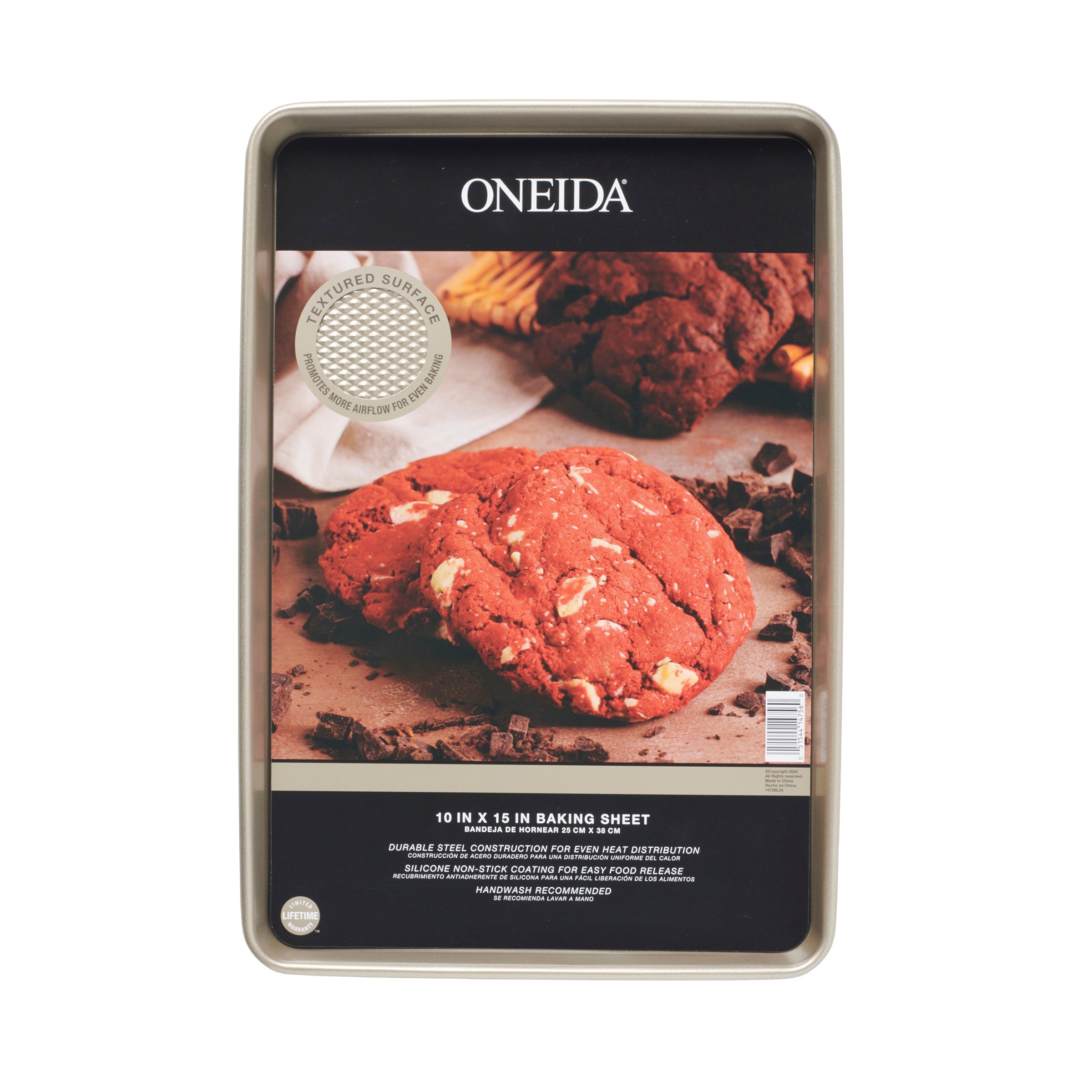 Lenox Premium Oneida Kitchen 10x15 Textured Cookie Sheet