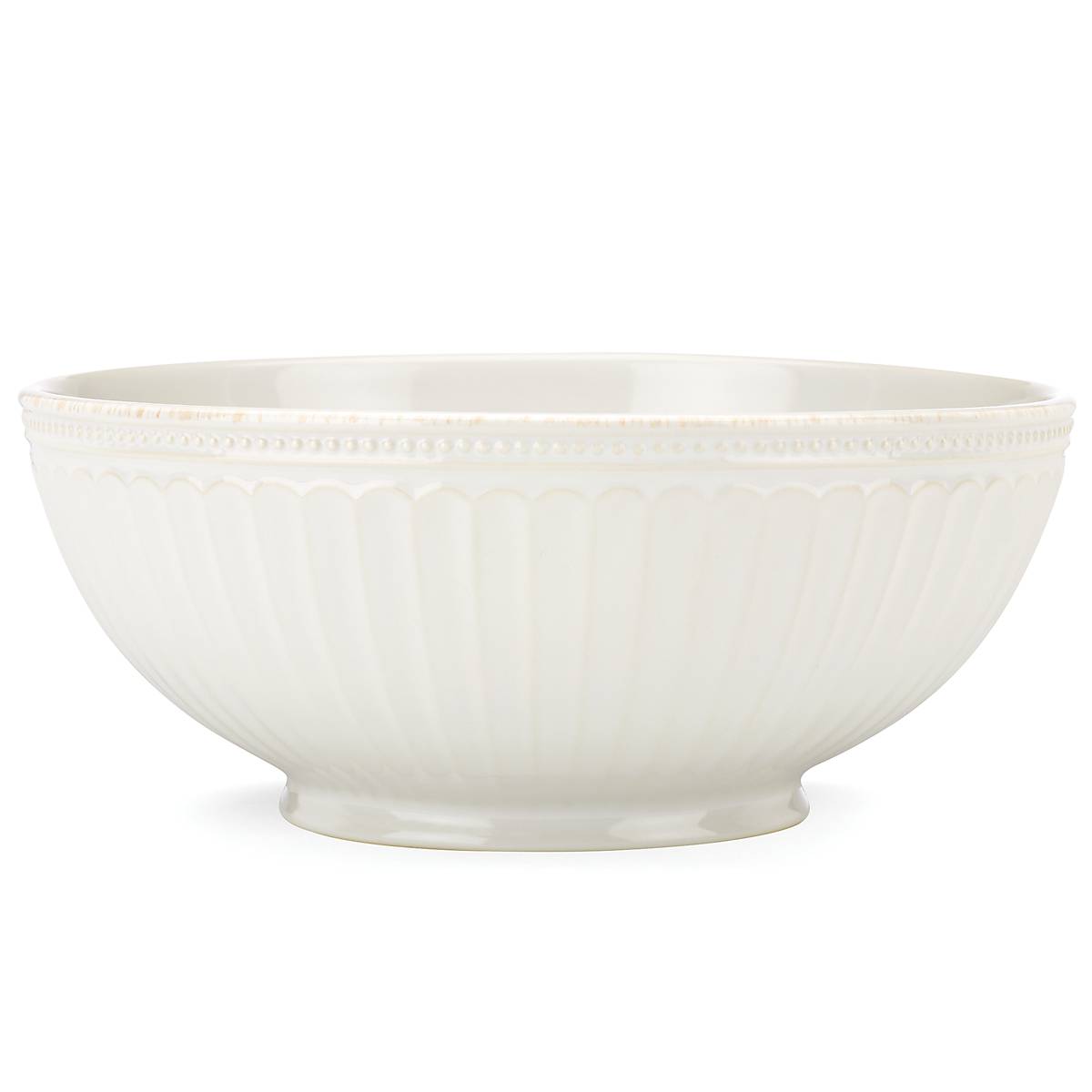 Lenox Premium French Perle Groove White Medium Bowl - Image 2