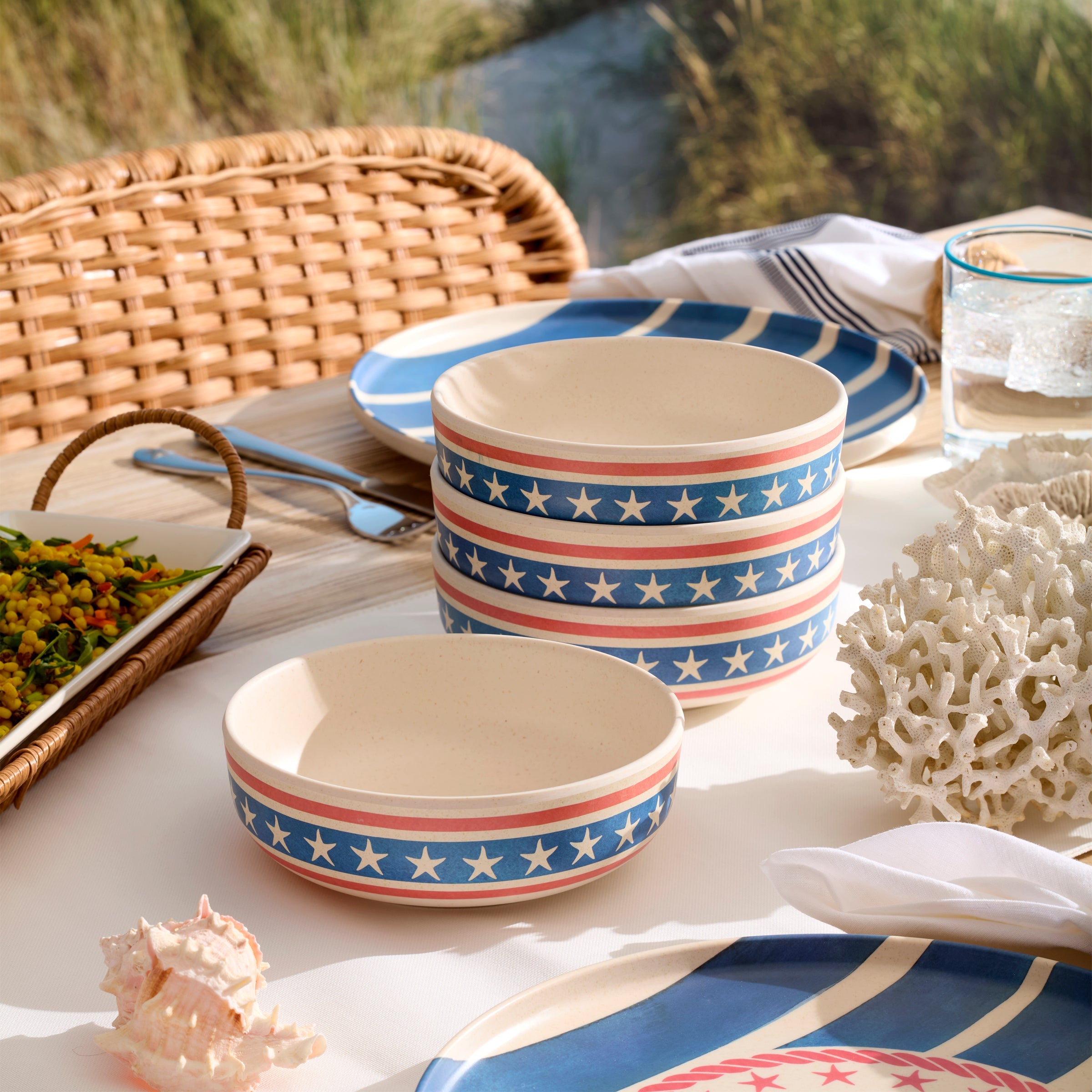 Lenox Premium 24 Seven Melamine Aweigh We Go 18-Piece Dinnerware Set - Image 8