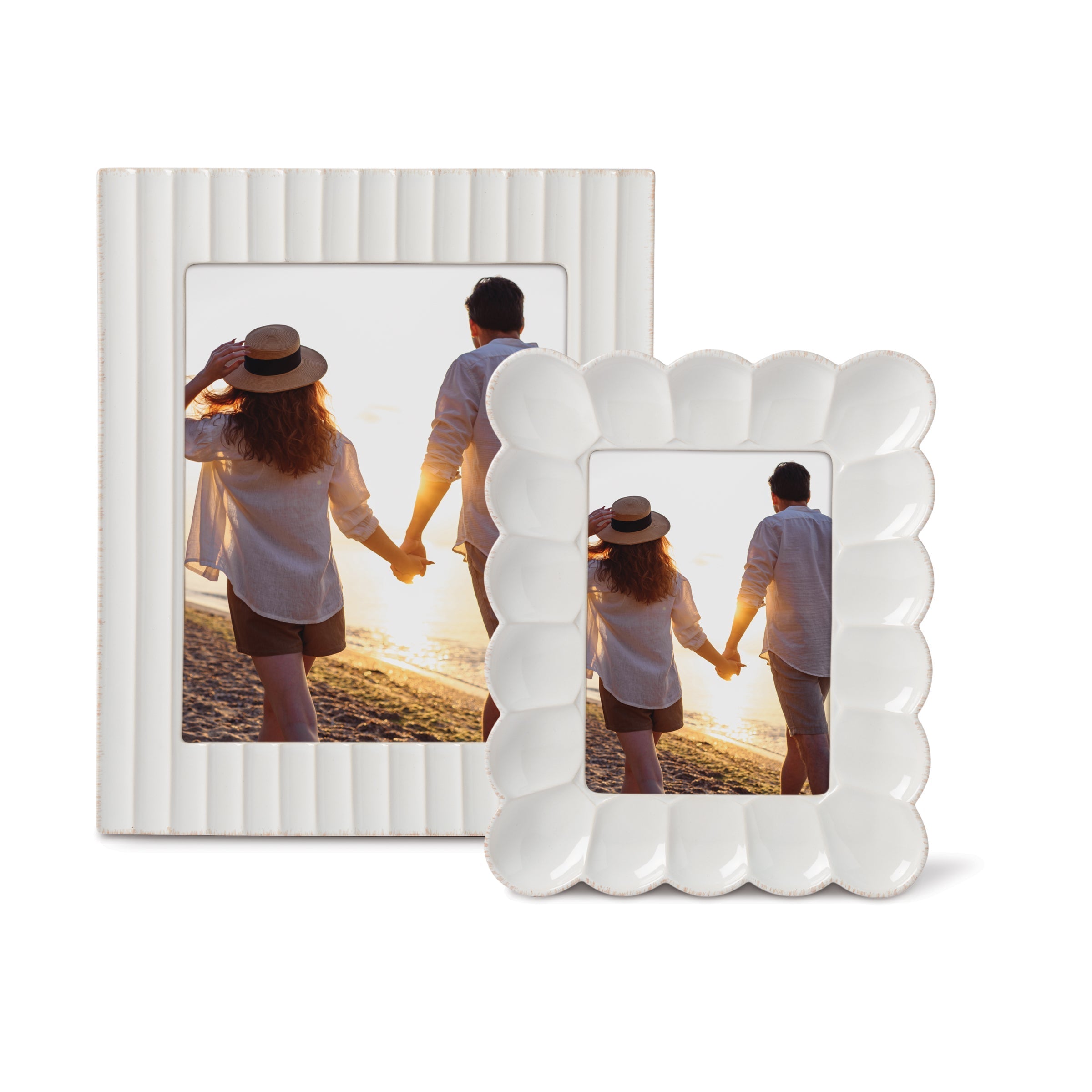 Lenox Premium French Perle Scallop White 5x7 Photo Frame - Image 4