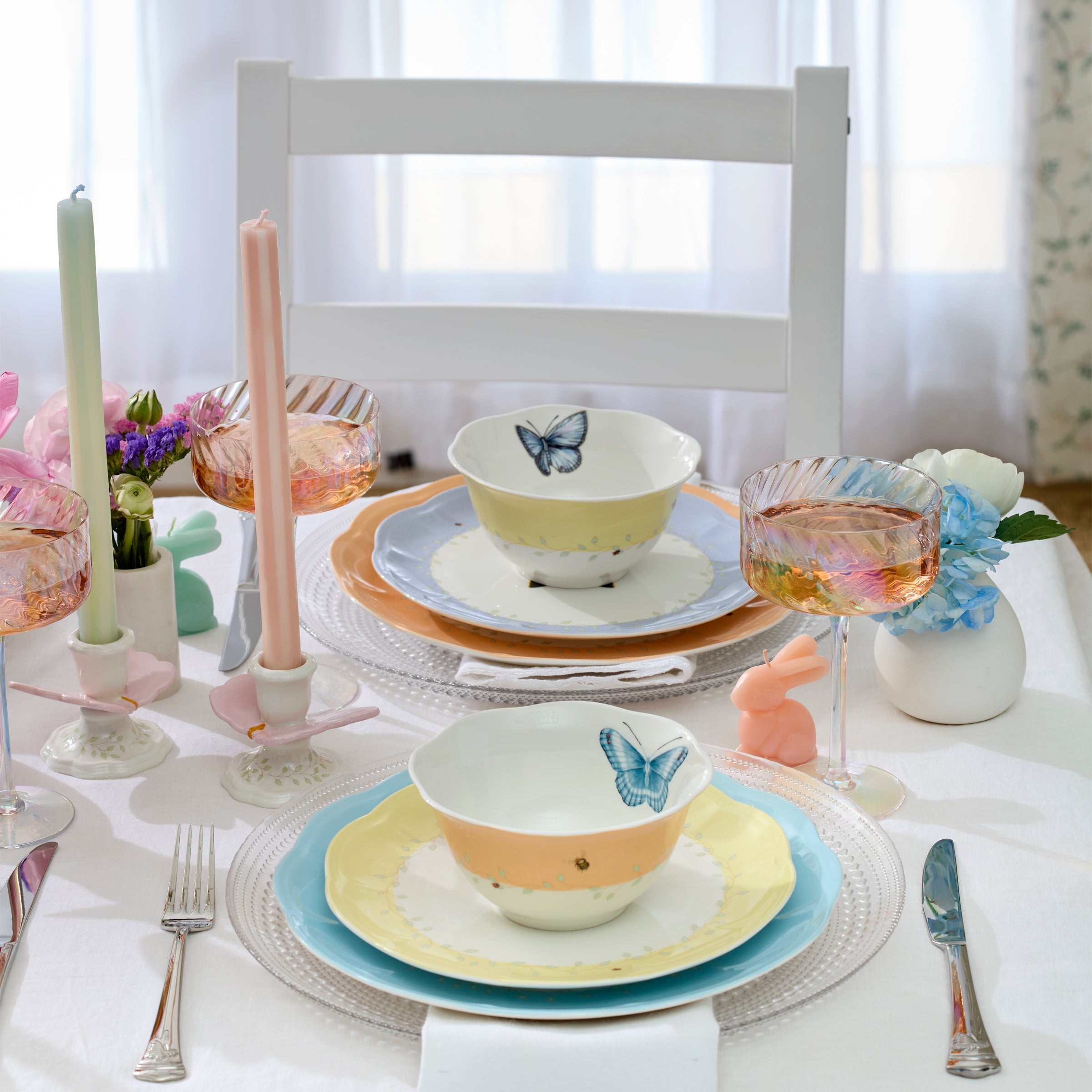 Lenox Premium Butterfly Meadow Colors 18-Piece Dinnerware Set - Image 7