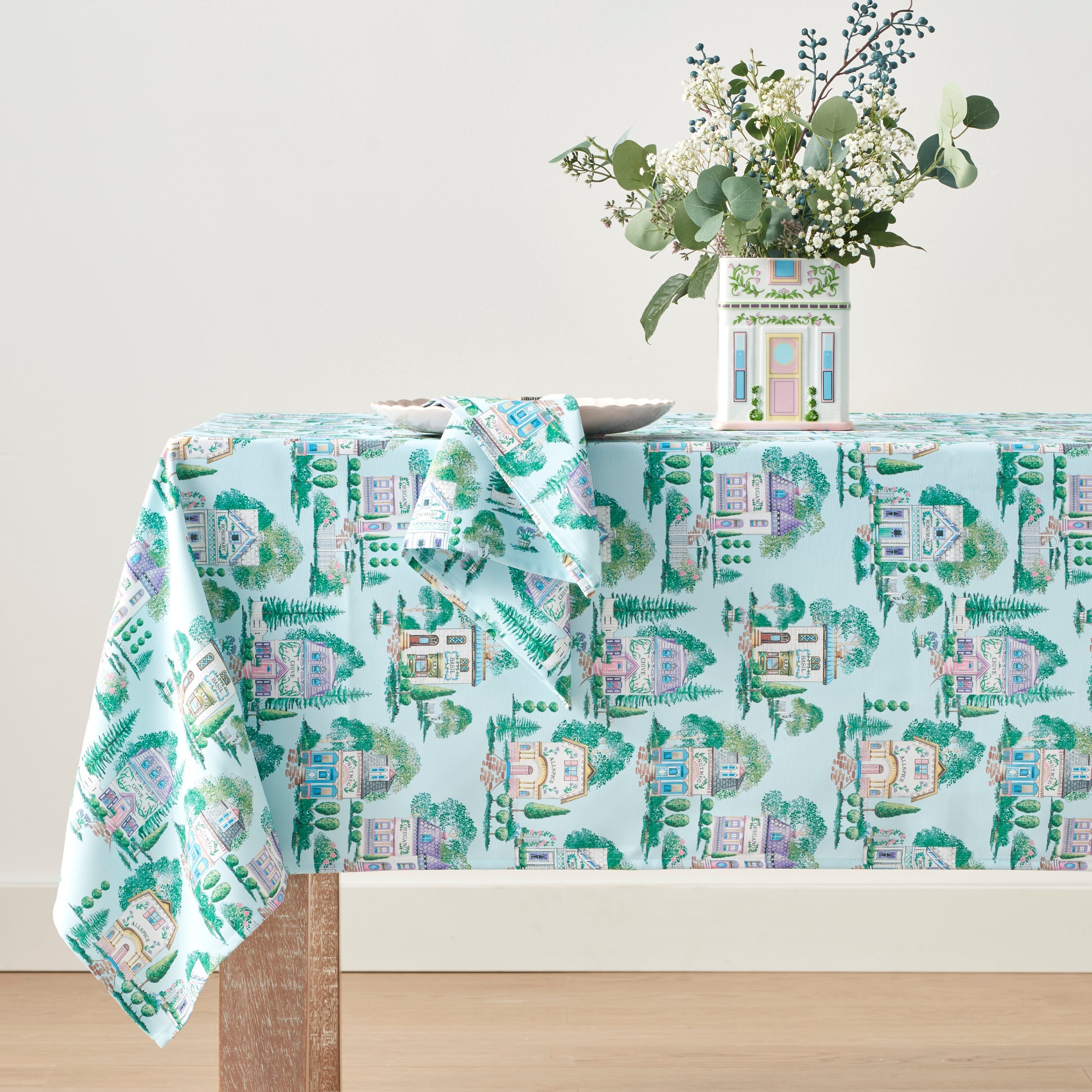 Lenox Premium Lenox Spice Village Allover 60x102 Tablecloth - Image 2