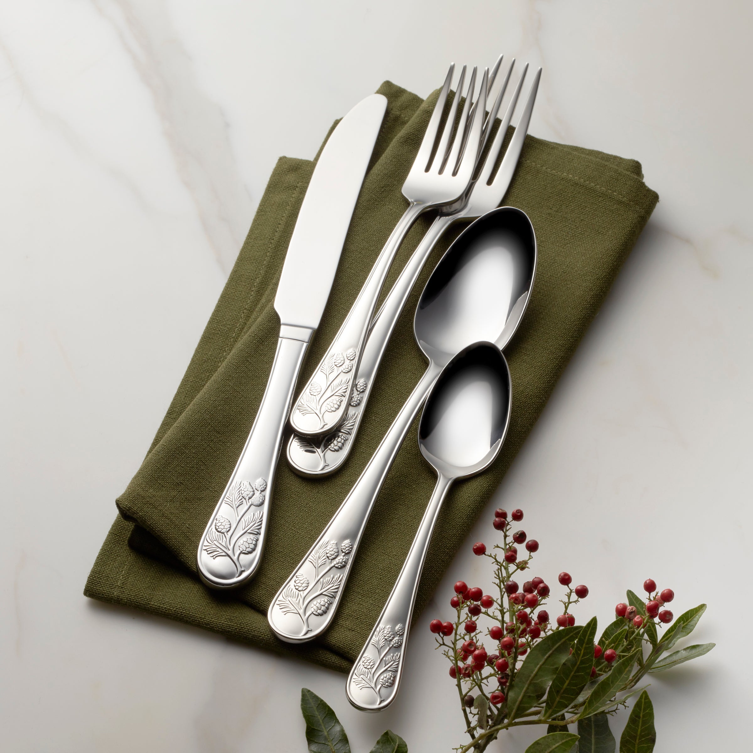 Lenox Premium Chestnut Ridge 65-Piece Flatware Set - Image 5