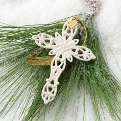 Alternative view of Lenox Premium 2026 Snow Fantasies Cross Ornament
