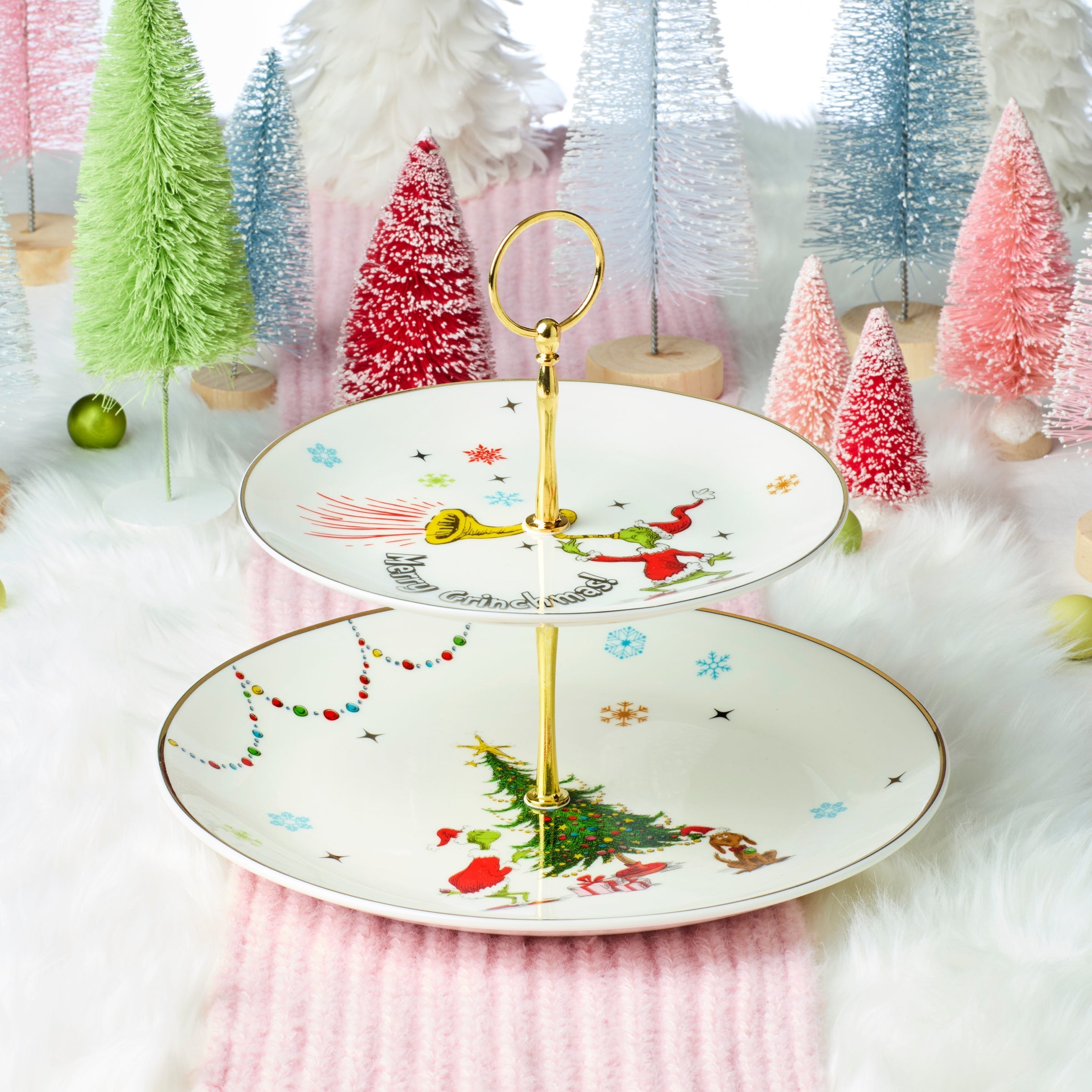 Lenox Premium Merry Grinchmas 2-Tiered Server - Image 2