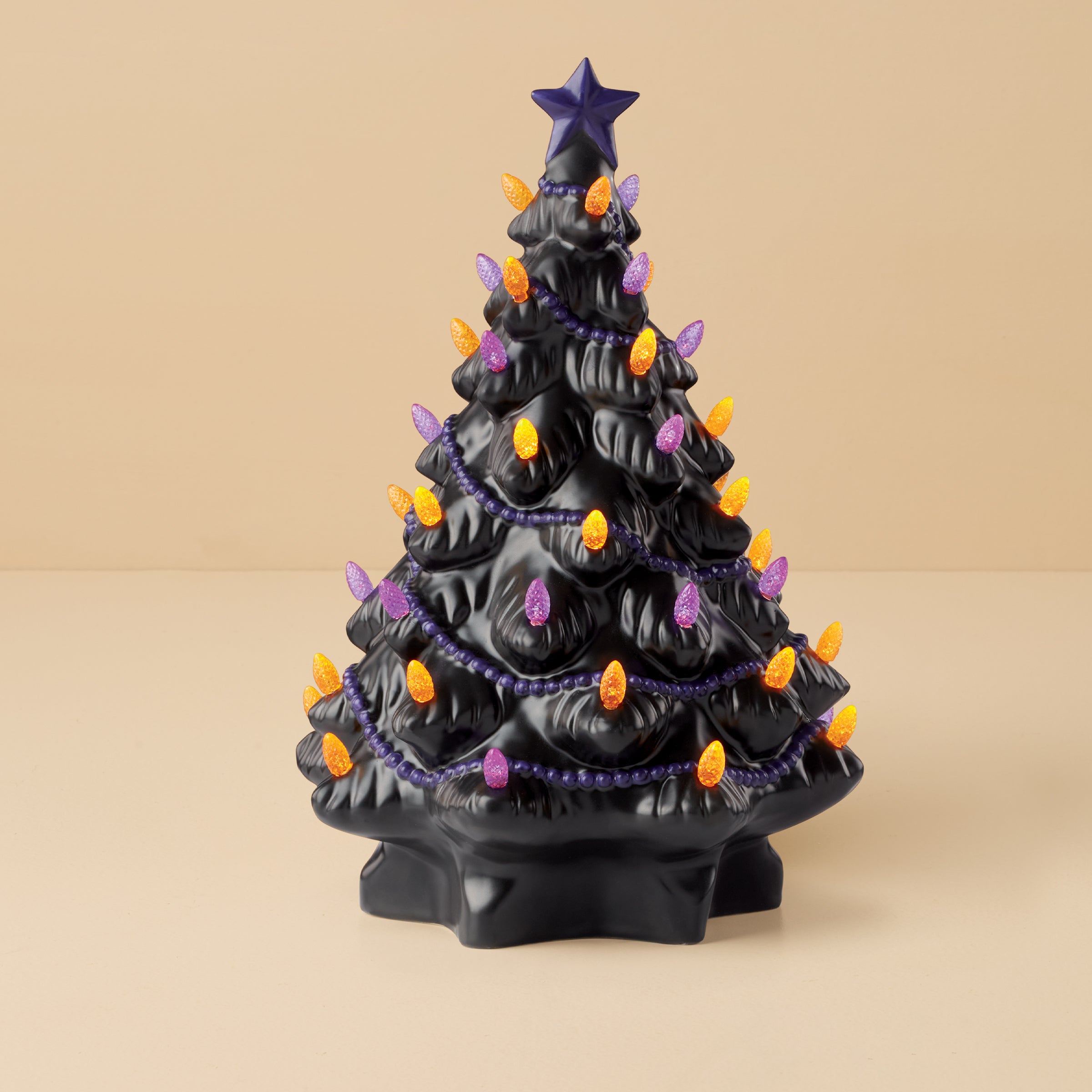 Lenox Premium Treasured Traditions Black Lit Tree Figurine