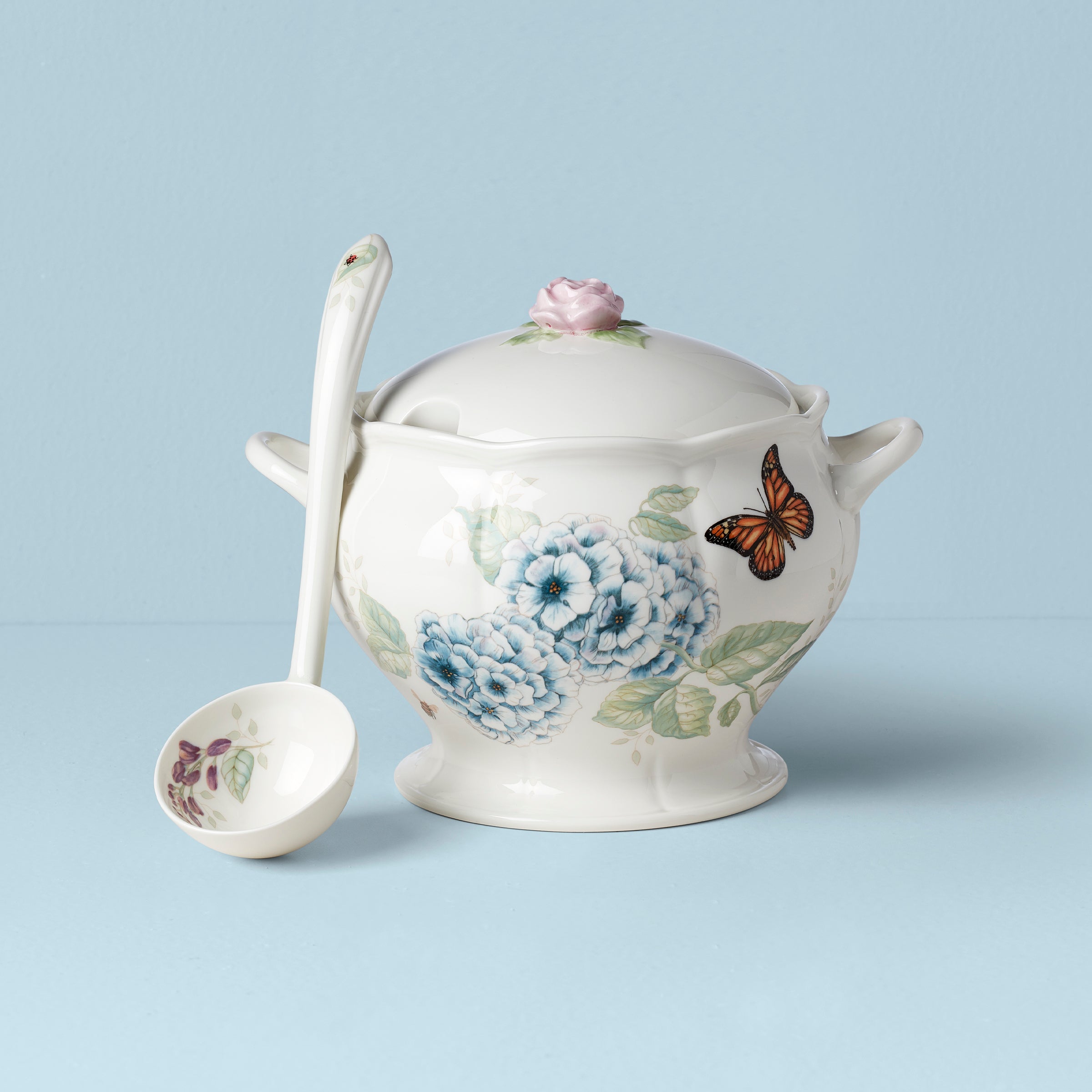 Lenox Premium Butterfly Meadow 2-Piece Tureen & Ladle Set - Image 3