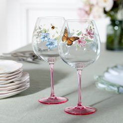 Alternative view of Lenox Premium Butterfly Meadow Pink Decal Balloon, Set of 4