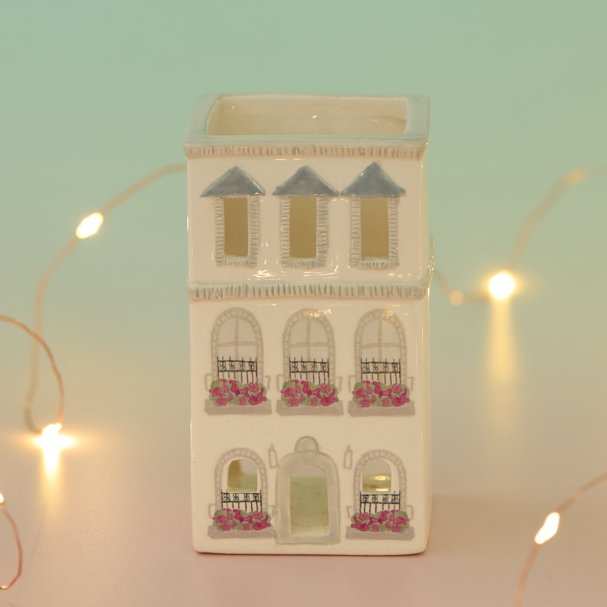 Lenox Premium Parisian Townhouse Incense & Tea Light Holder - Image 2
