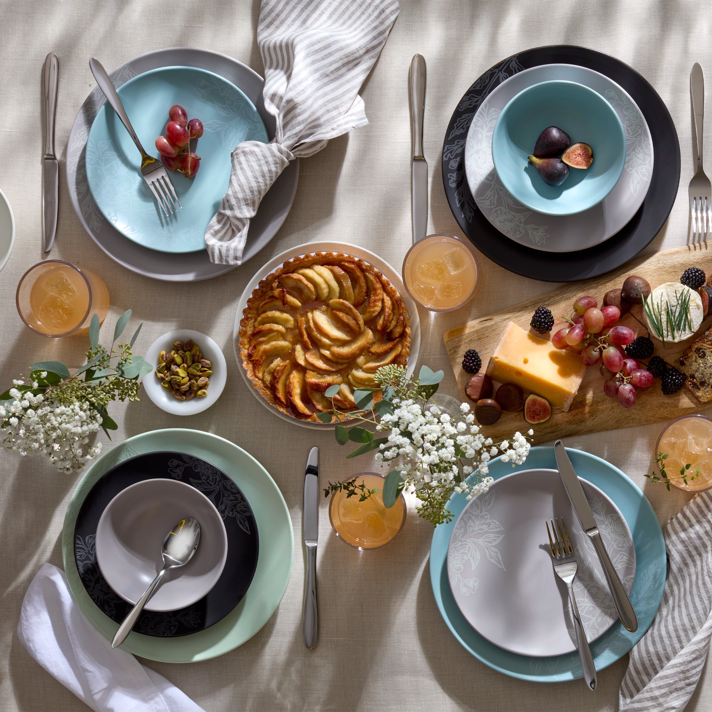 Lenox Premium Roseto Pumice 12-Piece Dinnerware Set - Image 13
